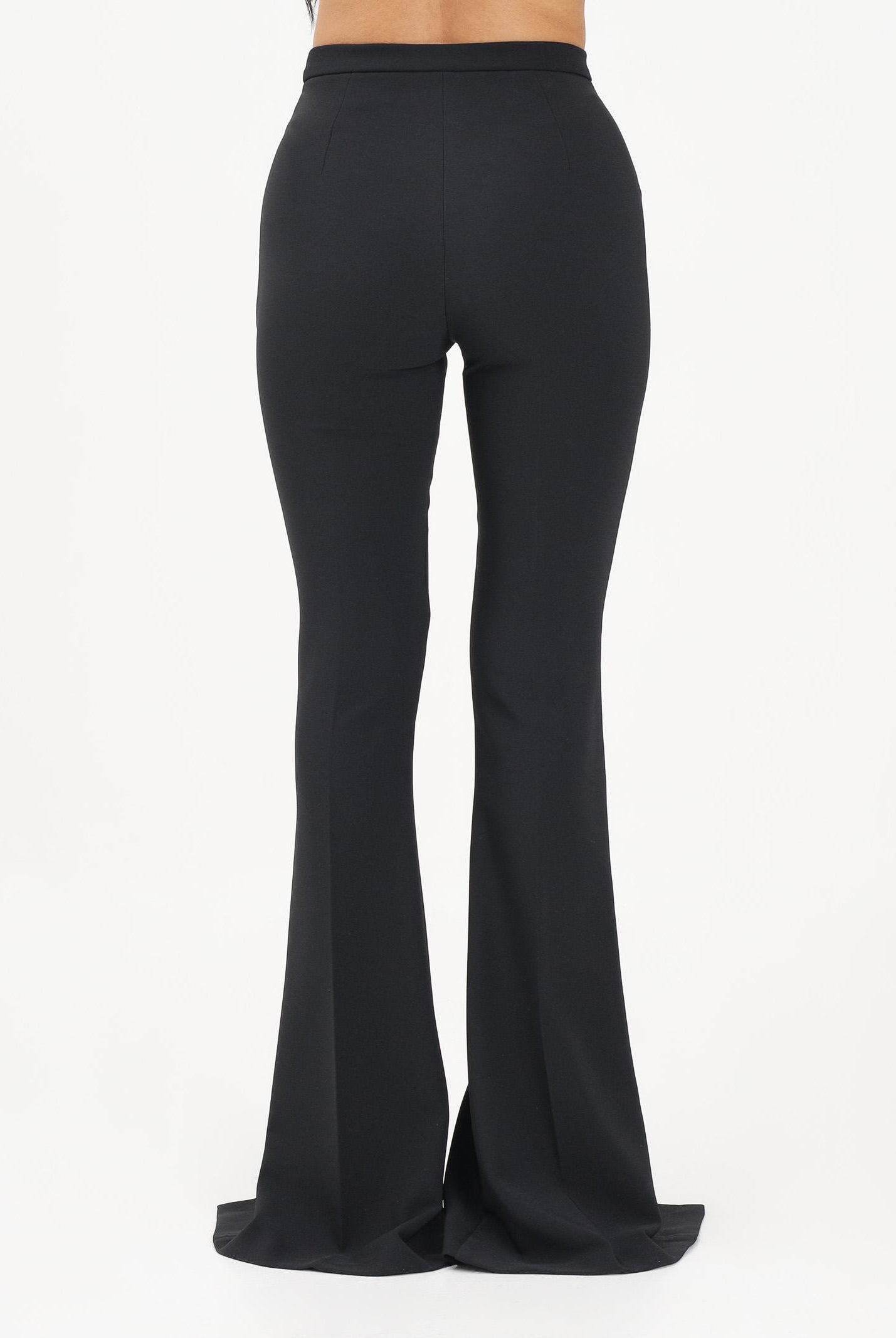 ELISABETTA FRANCHI Pantalone elegante nero da donna con cut-out e spacchi PA15961E2 685 ELISABETTA FRANCHI