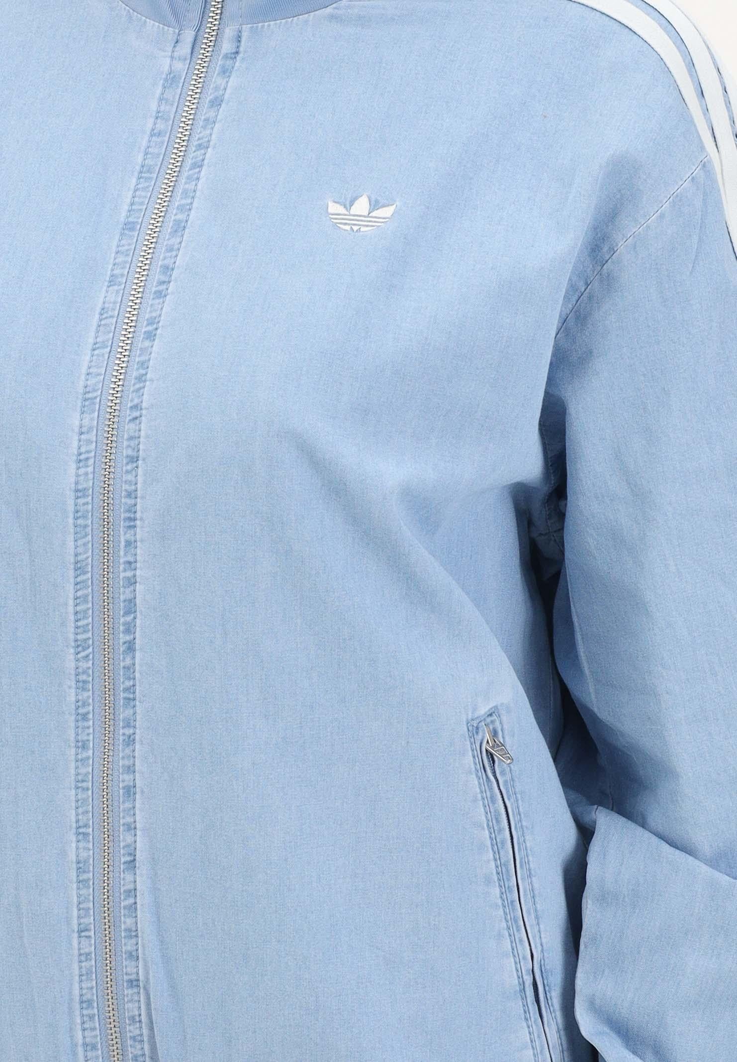 ADIDAS ORIGINALS Giacca SUMMER GLOW LIGHT DENIM FIREBIRD in denim chiaro da donna KW8757 . ADIDAS ORIGINALS