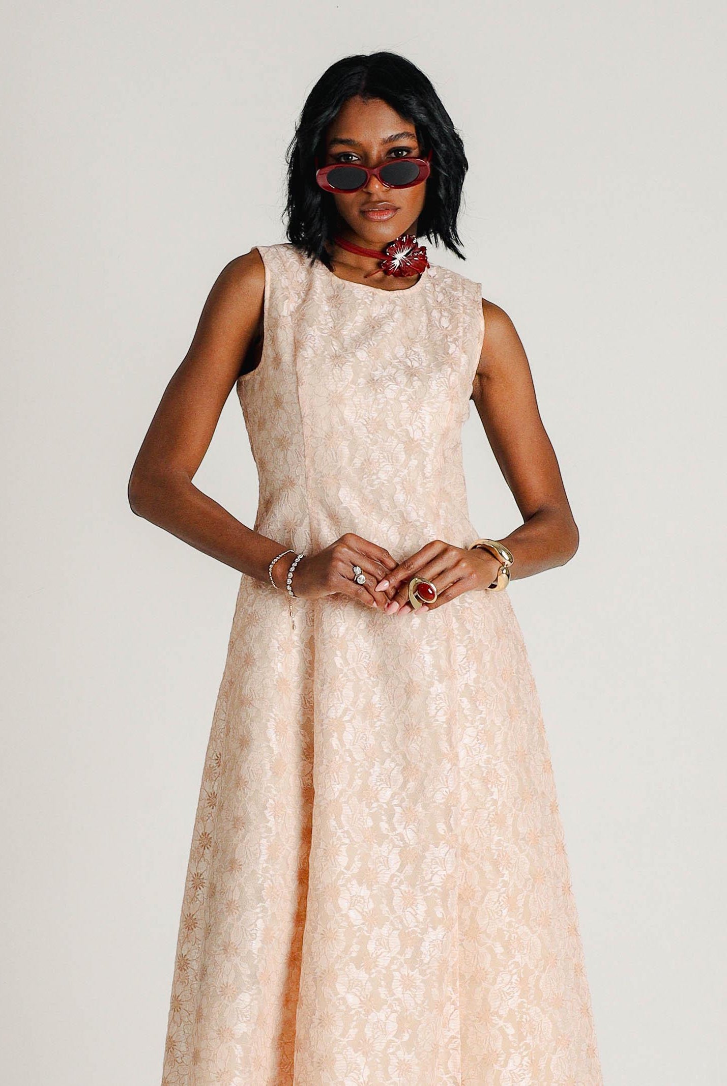 MAX MARA Abito midi Gambero rosa da donna 2616221044600 001 MAX MARA
