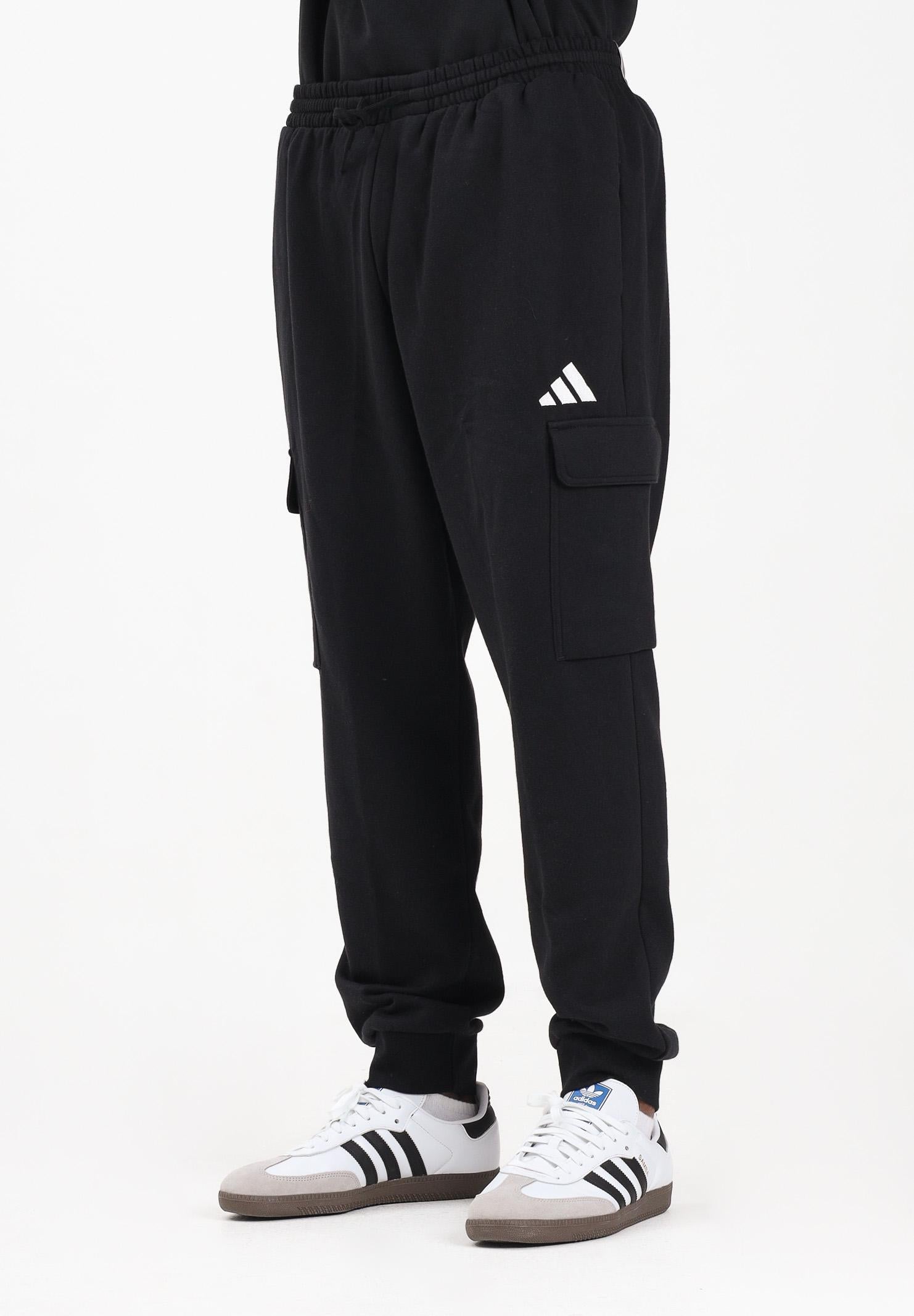 ADIDAS PERFORMANCE Pantalone sportivo ESSENTIALS FEEL COZY CARGO nero da uomo JE3820 ADIDAS PERFORMANCE