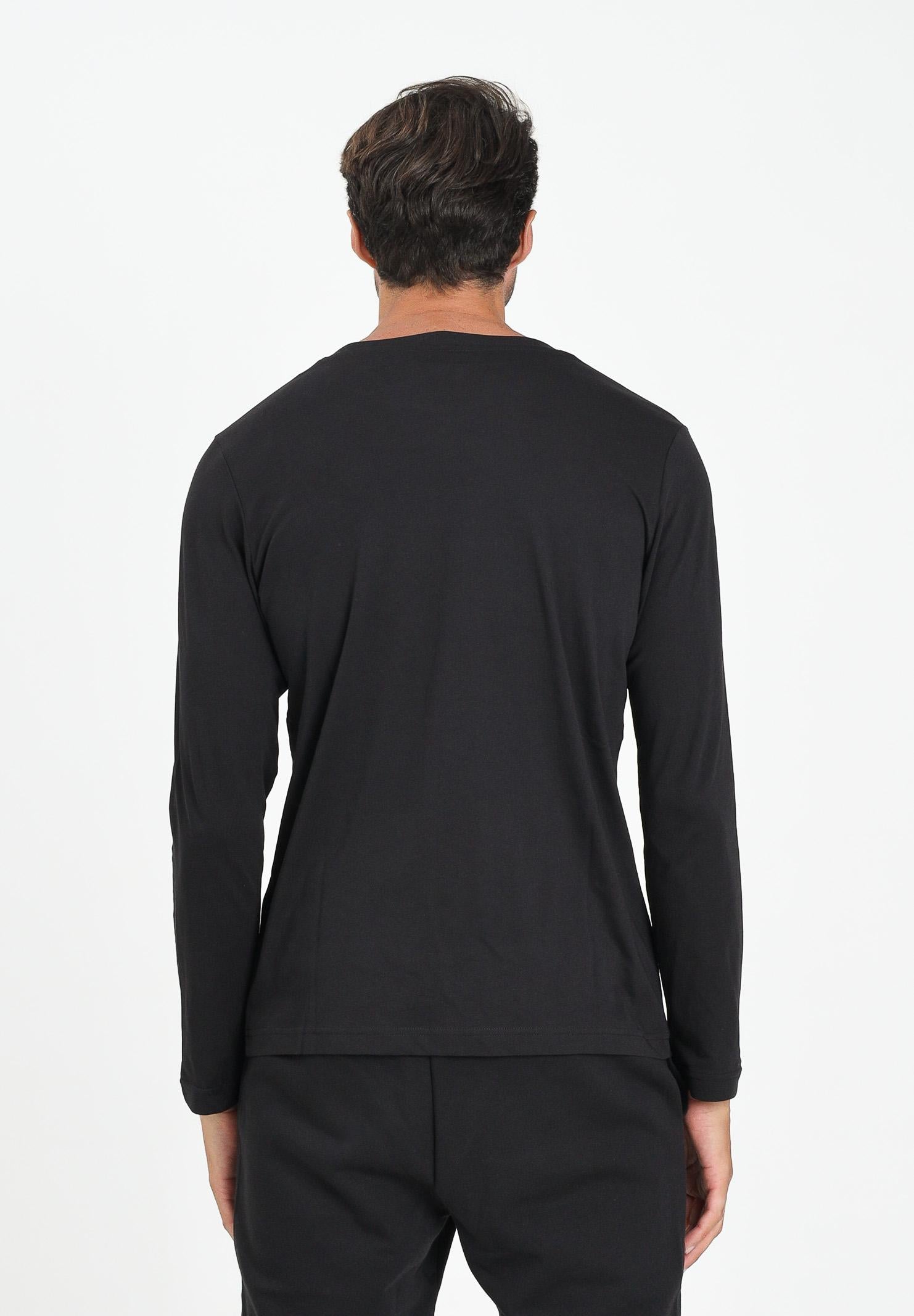 PUMA T-shirt a manica lunga Essentials con logo N. 1 nera da uomo 682546 01 PUMA