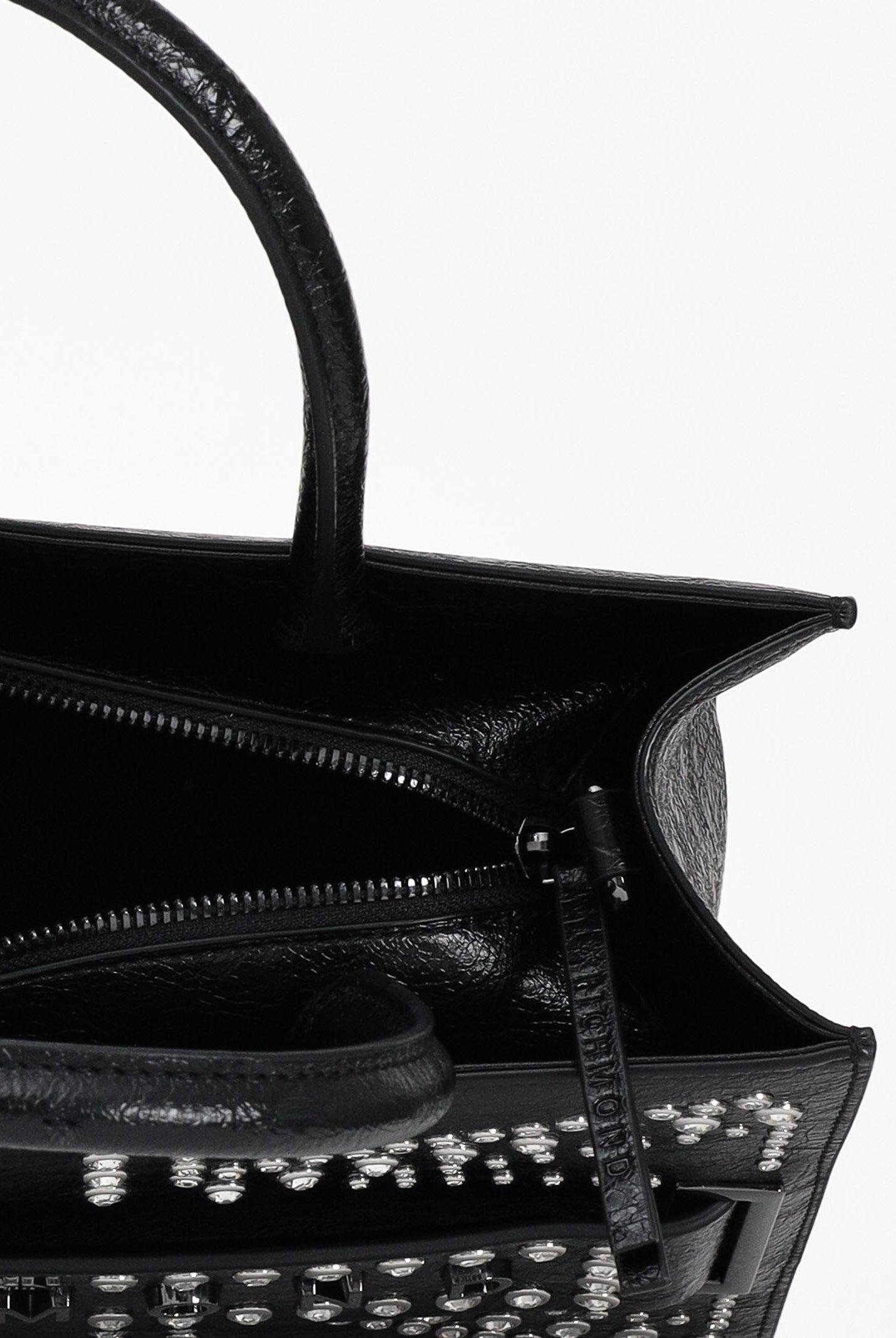 RICHMOND Shopper nera da donna con logo e borchie RWA25230BO BL RICHMOND