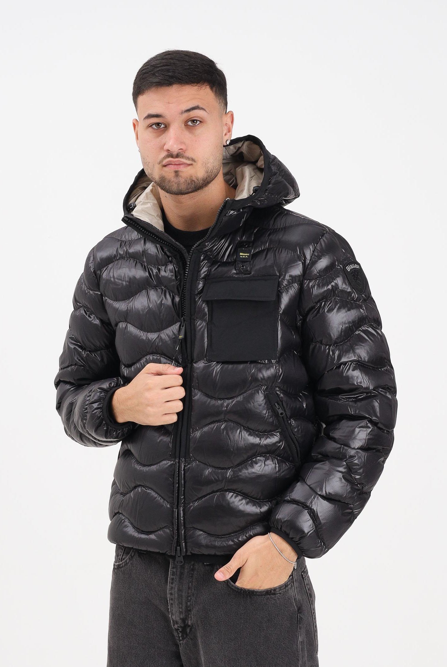 BLAUER Piumino BRYANT nero da uomo 25WBLUC02080-005958 999EI BLAUER