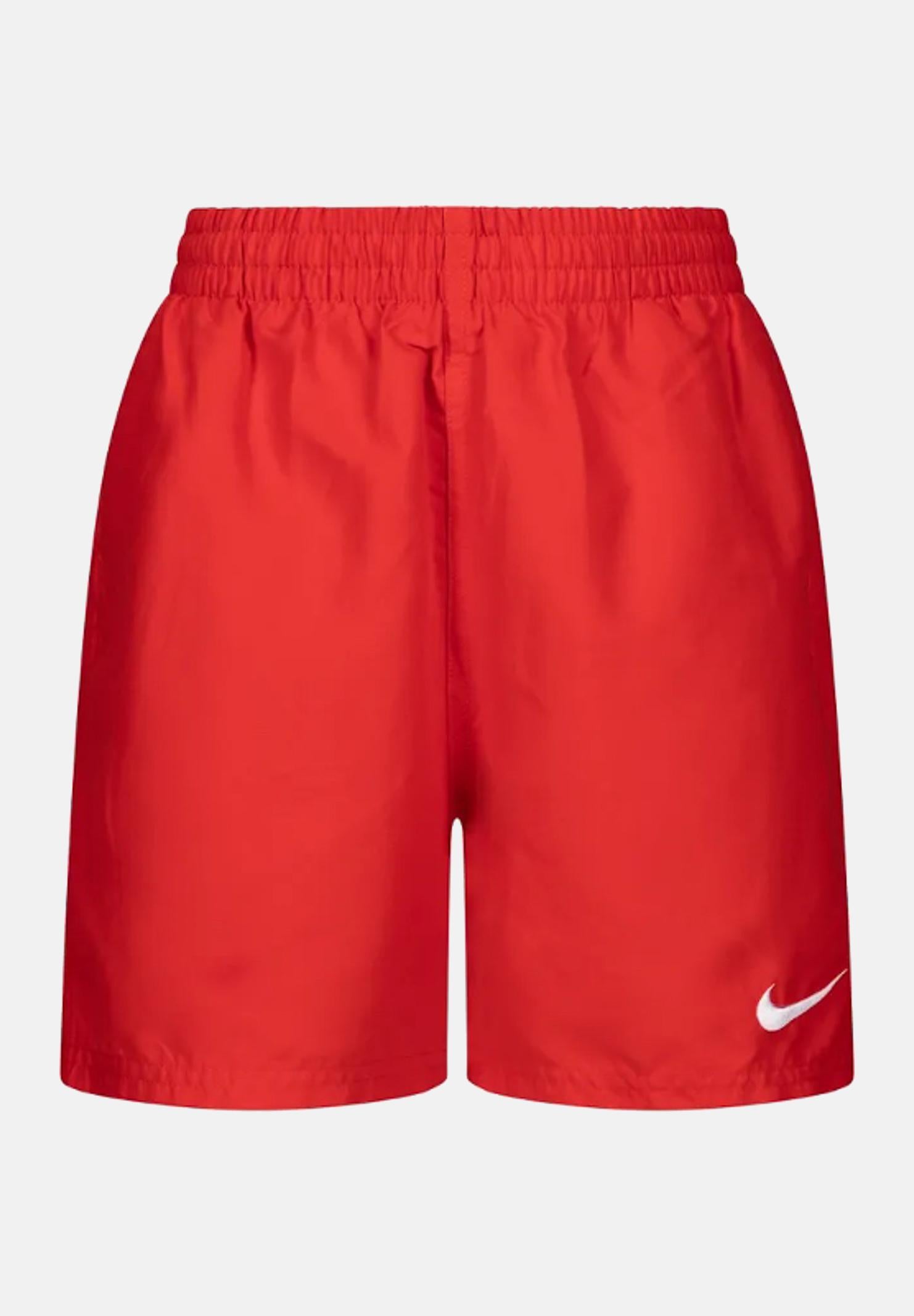 NIKE Shorts mare rosso da bambino con swoosh NESSB866 614 NIKE