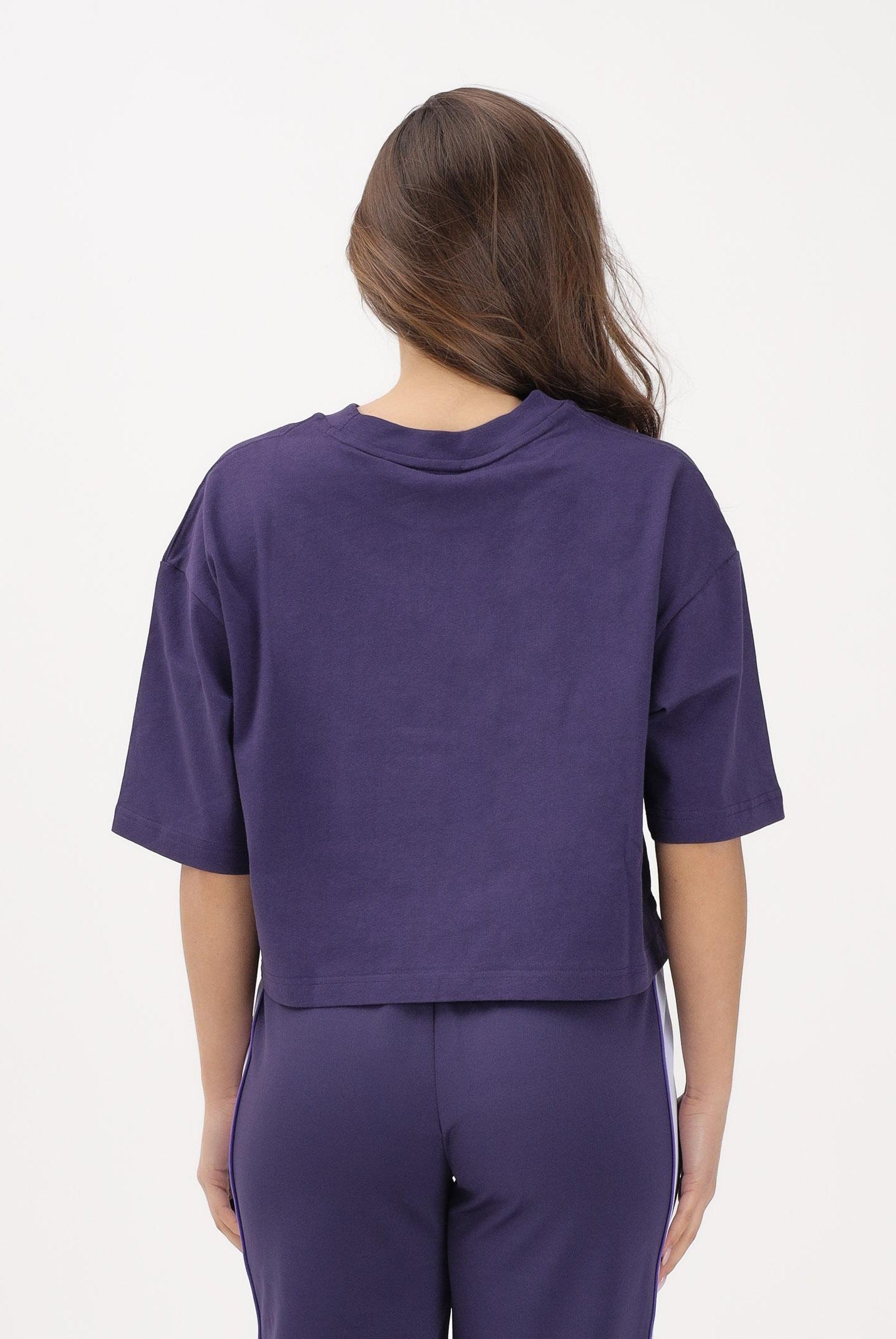 NEW BALANCE T-shirt a manica corta Athletics Premium Chest Logo viola da donna WT51908BOY . NEW BALANCE