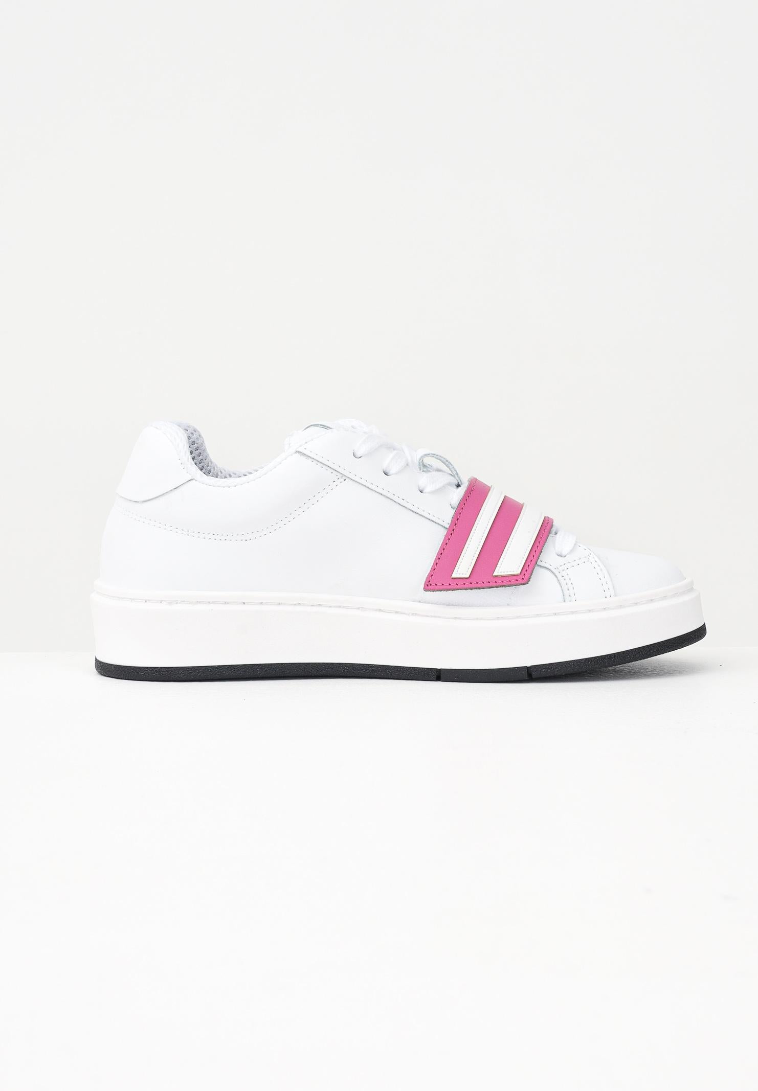 GCDS Sneakers bianche da uomo con fascia a strappo logata B1EU4204AF2 59 GCDS