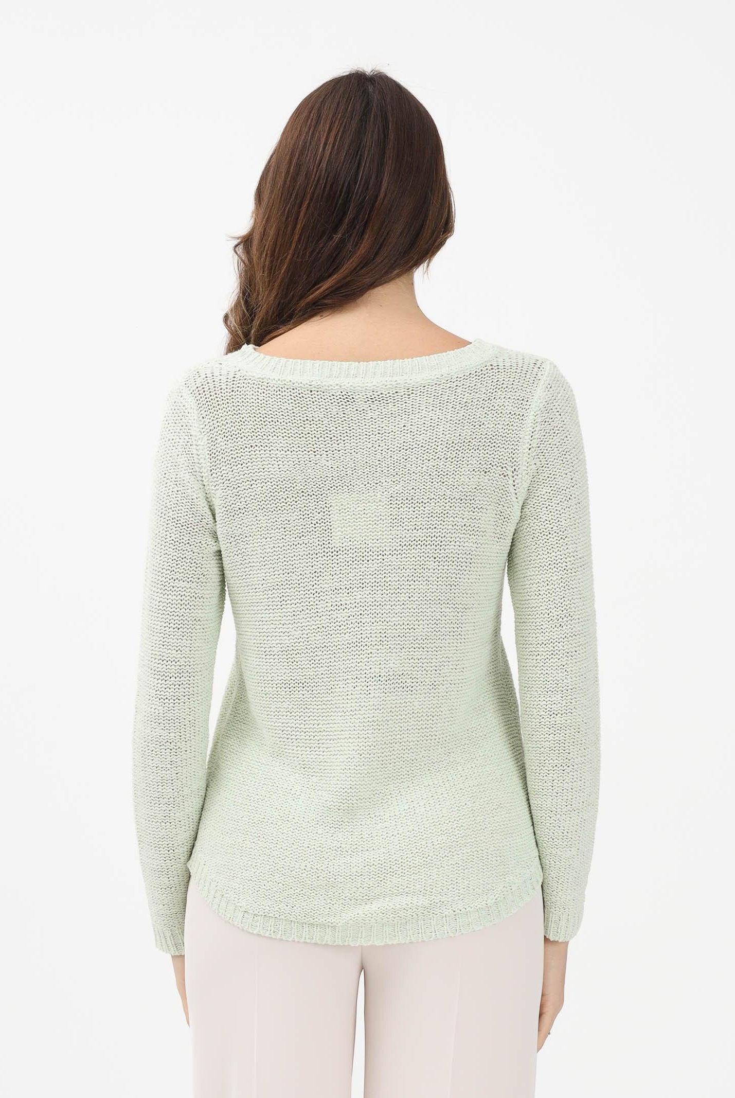 ONLY Maglioncino girocollo verde menta da donna 15113356 SUGR ONLY