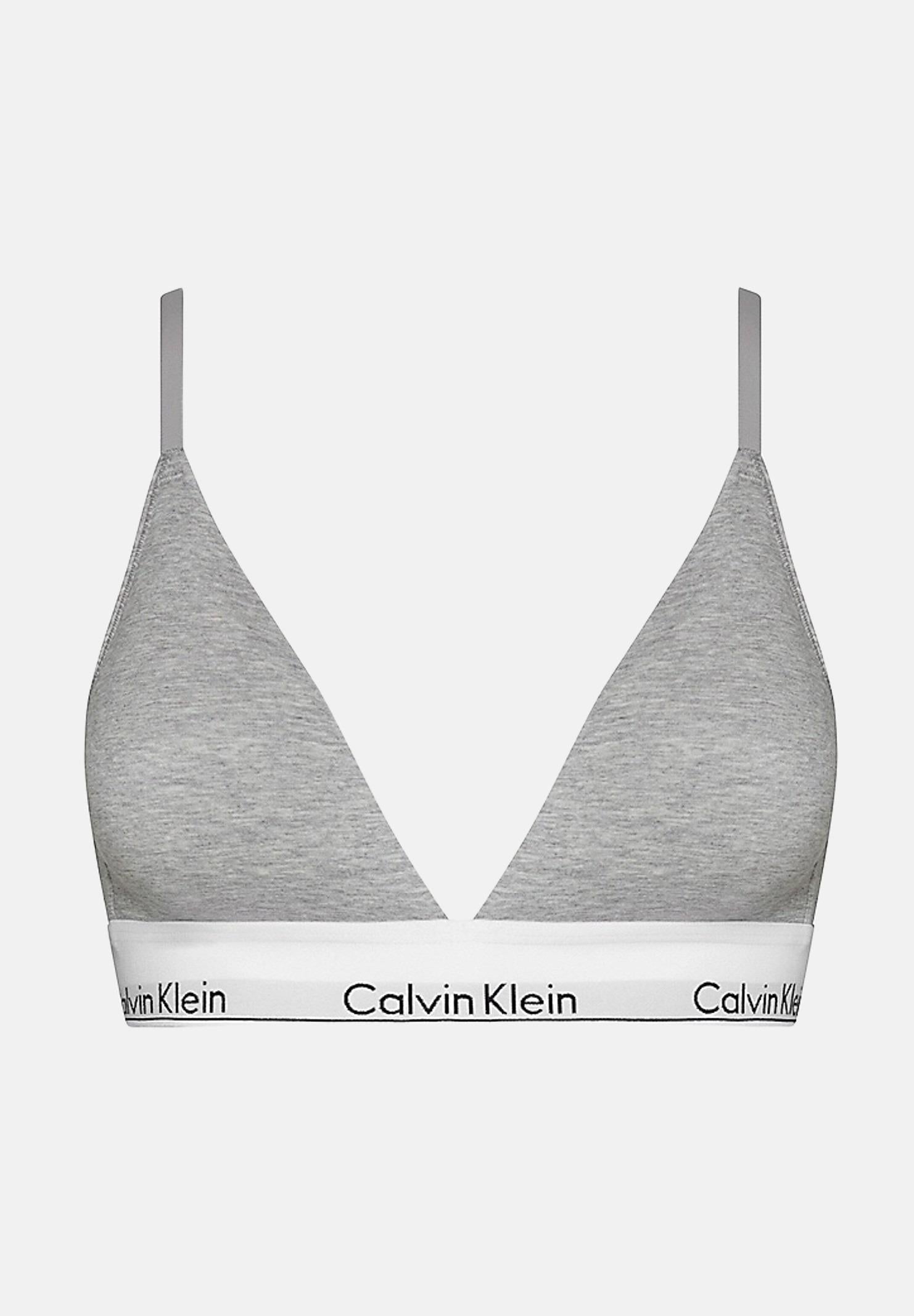 CALVIN KLEIN Reggiseno grigio da donna con logo 000QF5650E P7A CALVIN KLEIN