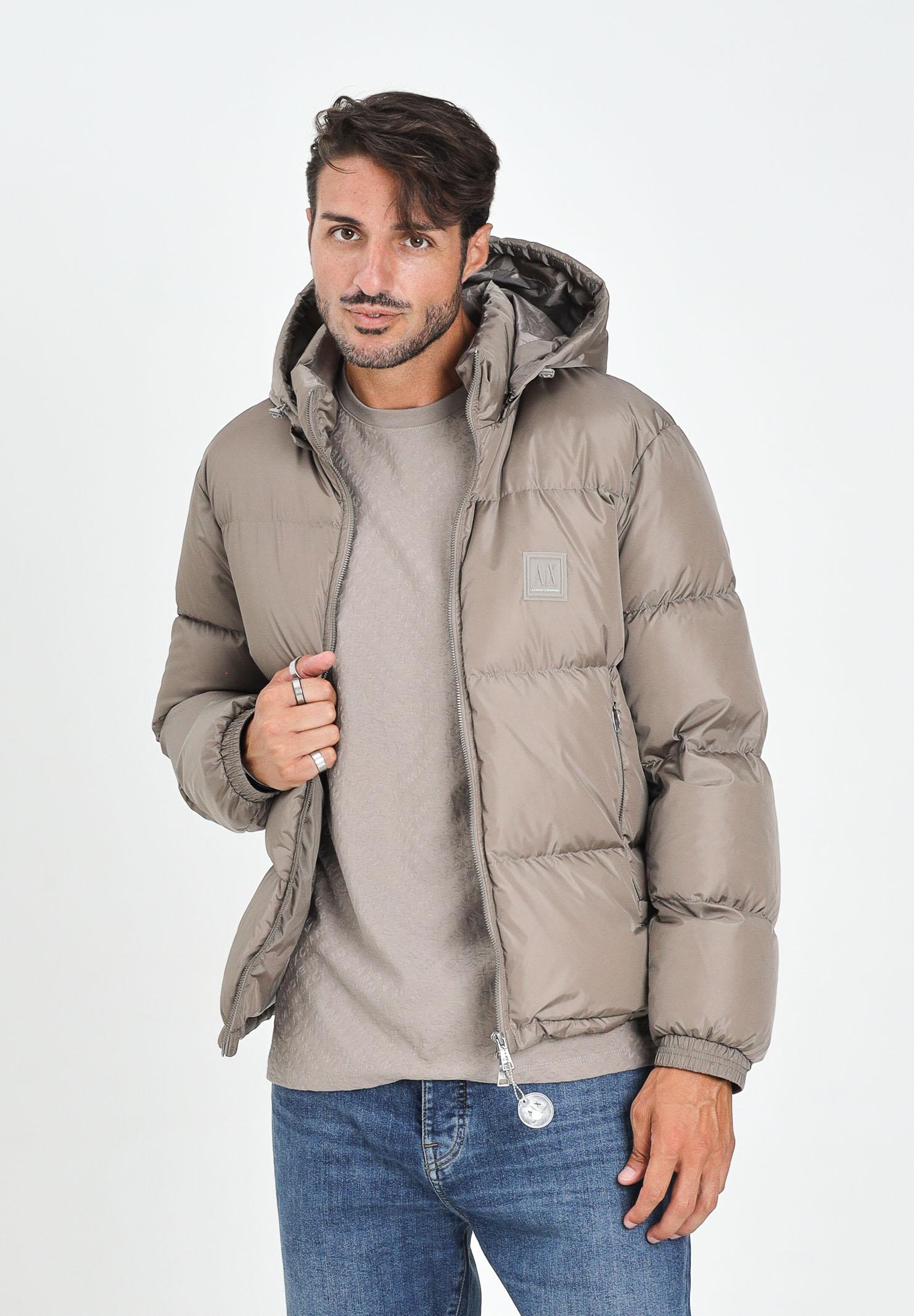 ARMANI EXCHANGE Piumino beige da uomo con logo XM000348AF12286 U6107 ARMANI EXCHANGE