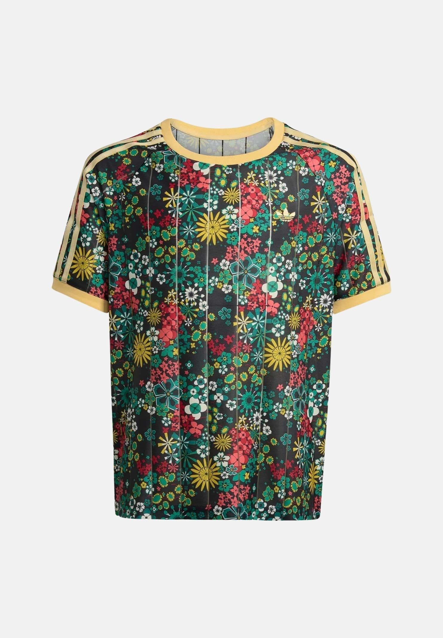 ADIDAS ORIGINALS T-shirt a manica corta adidas Originals x Liberty London nera da bambina KD5949 . ADIDAS ORIGINALS