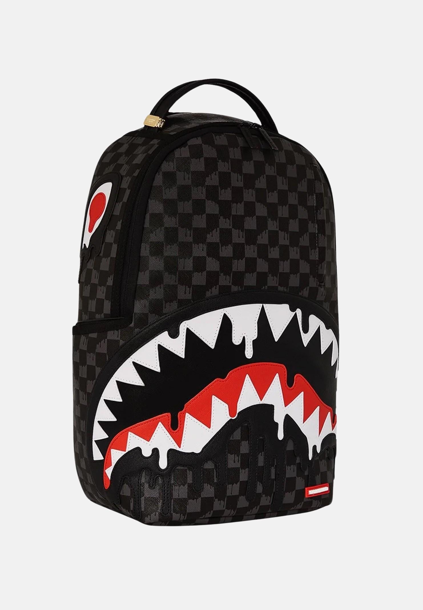 SPRAYGROUND Zaino Dripping Sharks In Paris Dlxv nero per uomo e donna 910B5833NSZ SPRAYGROUND