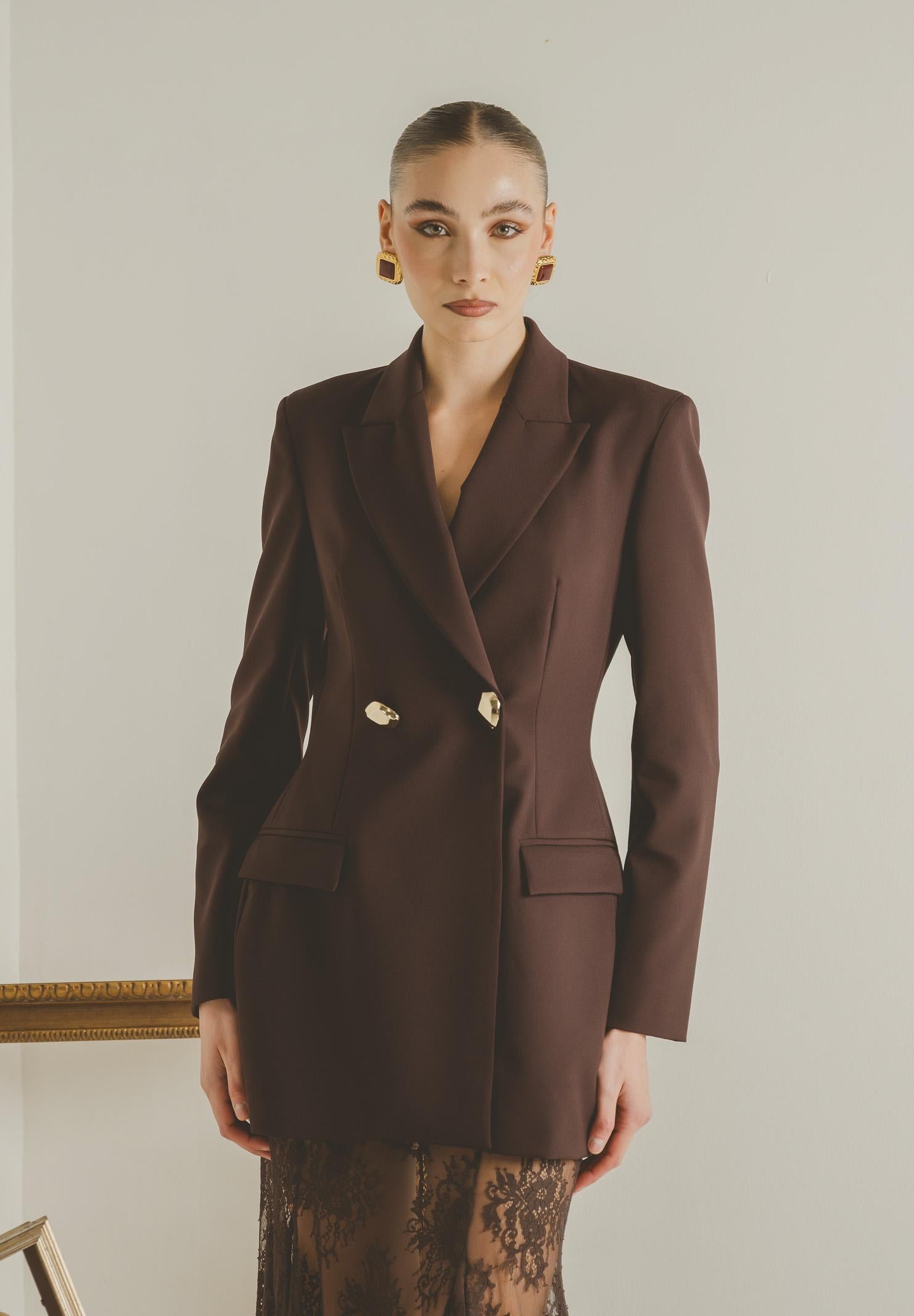 SANTAS Giacca NUIT marrone da donna PV2621 MA SANTAS