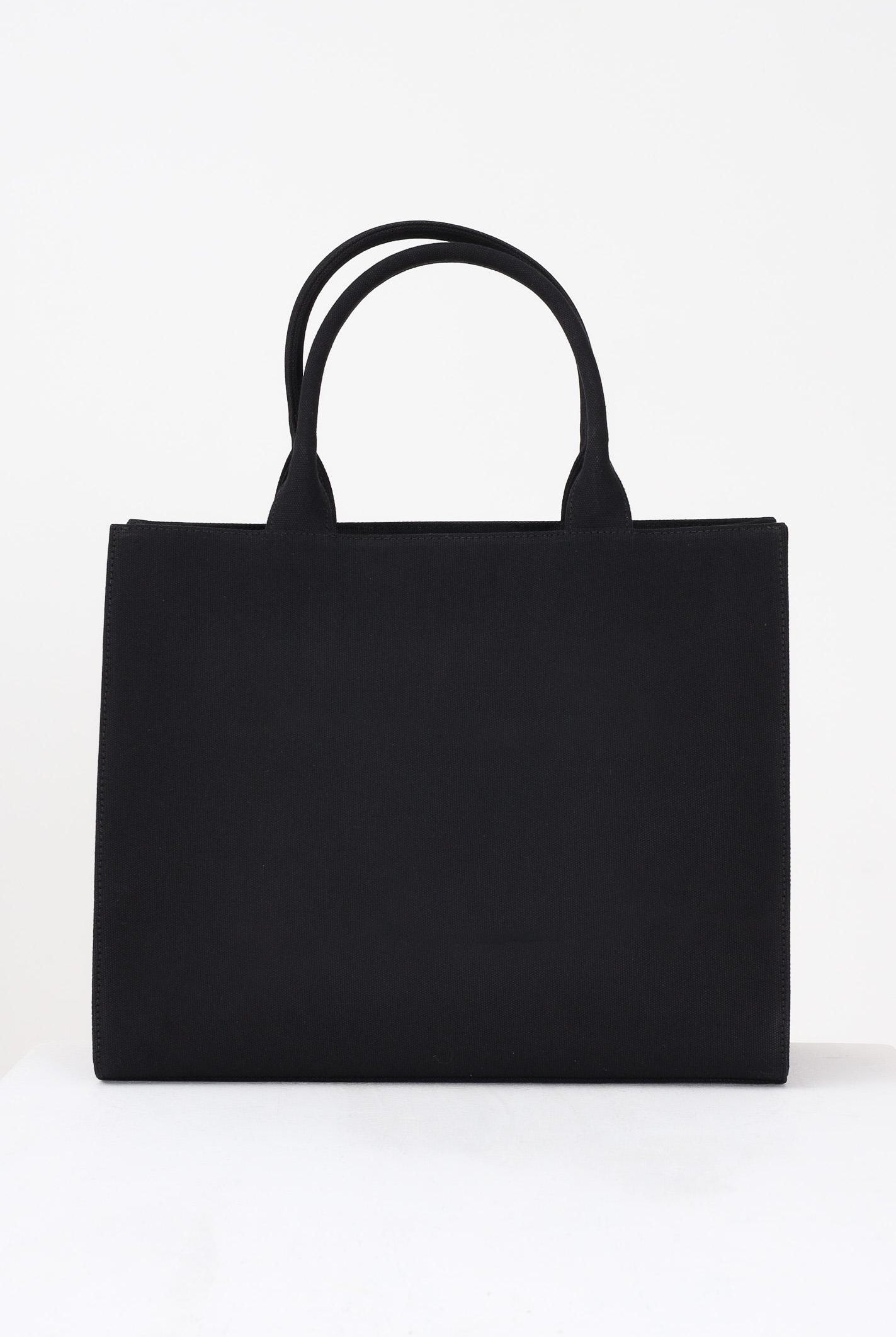 GCDS Shopper nera da donna con logo GCDSEM001 99 GCDS