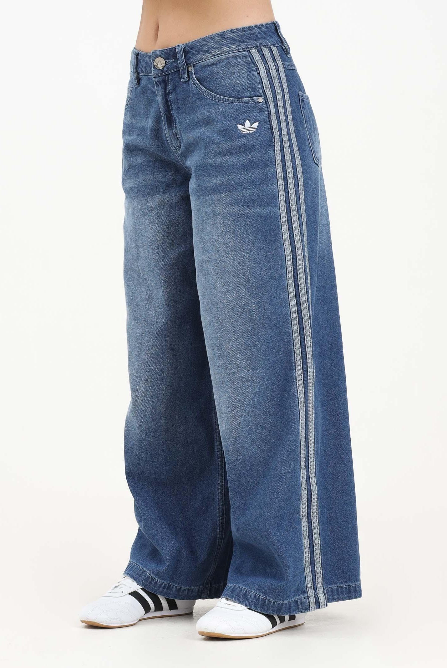 ADIDAS ORIGINALS Jeans Adicolor Denim Adilenium in denim medio da donna JV7454 ADIDAS ORIGINALS