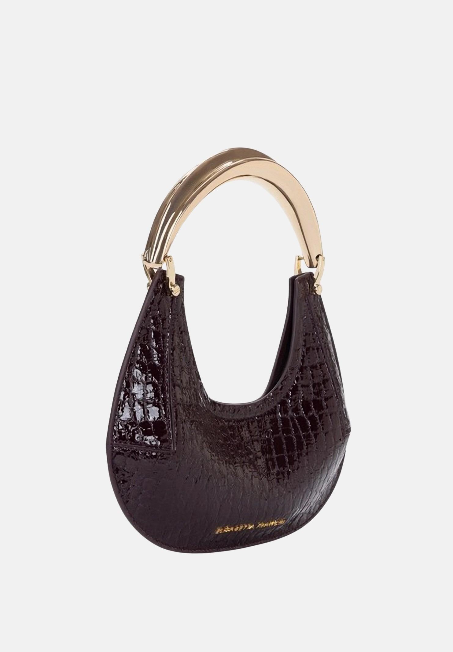 ELISABETTA FRANCHI Borsa a mano bordeaux da donna con stampa cocco BS29A56E2 EA4 ELISABETTA FRANCHI