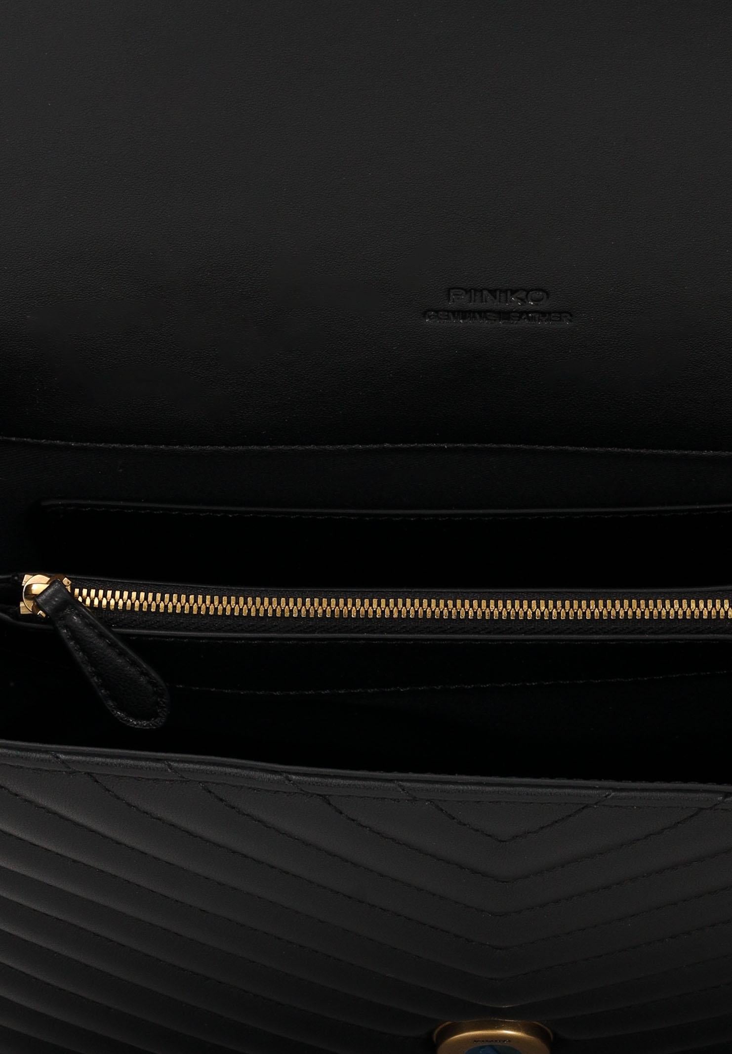 PINKO Shopper Big Love Bag Puff nera da donna 100042A0GK Z99Q PINKO