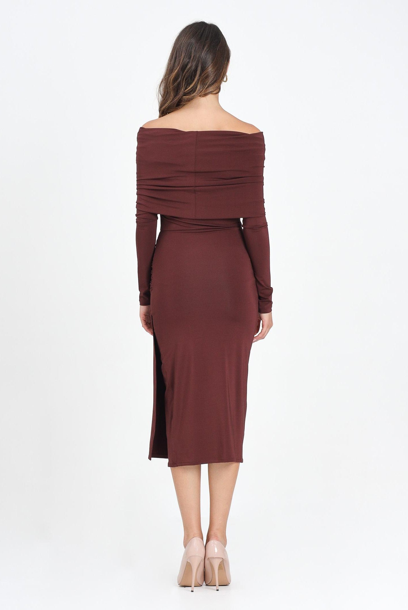 MAX MARA Abito midi bordeaux da donna 2526626051600 002 MAX MARA