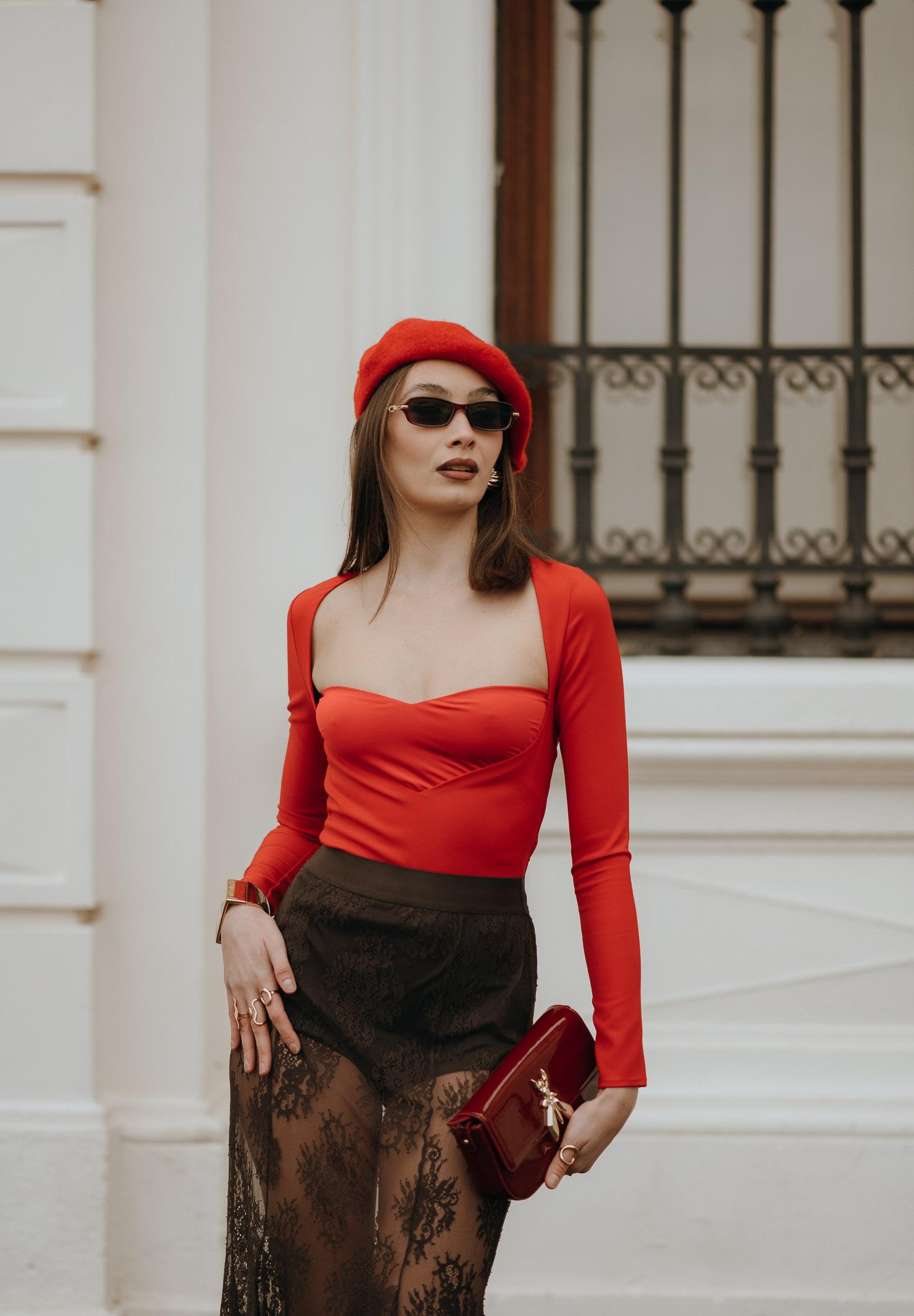 SANTAS Body AUDACE rosso da donna PV2627 RO SANTAS