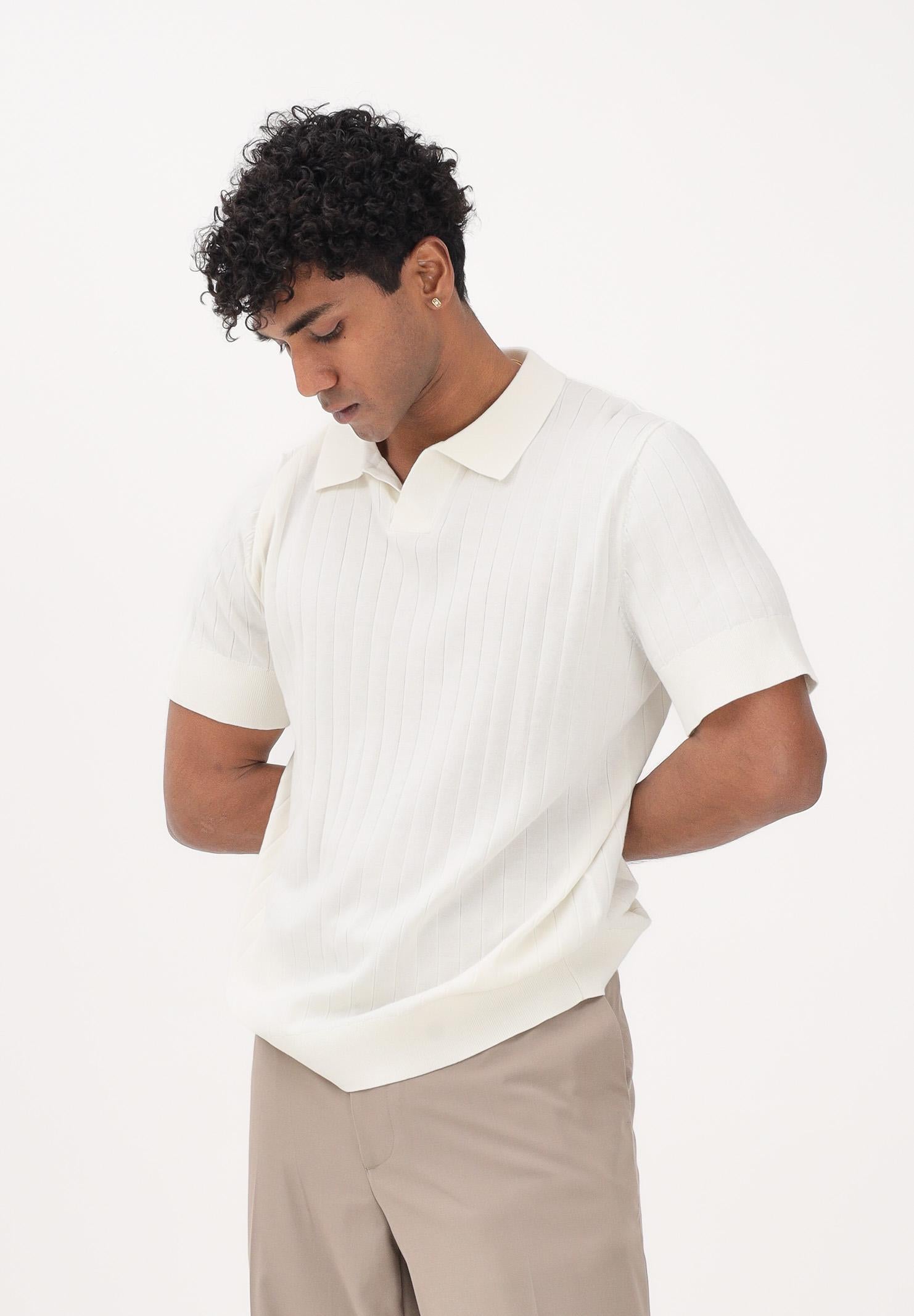 SELECTED HOMME Polo a manica corta panna da uomo 16102031 EG SELECTED HOMME