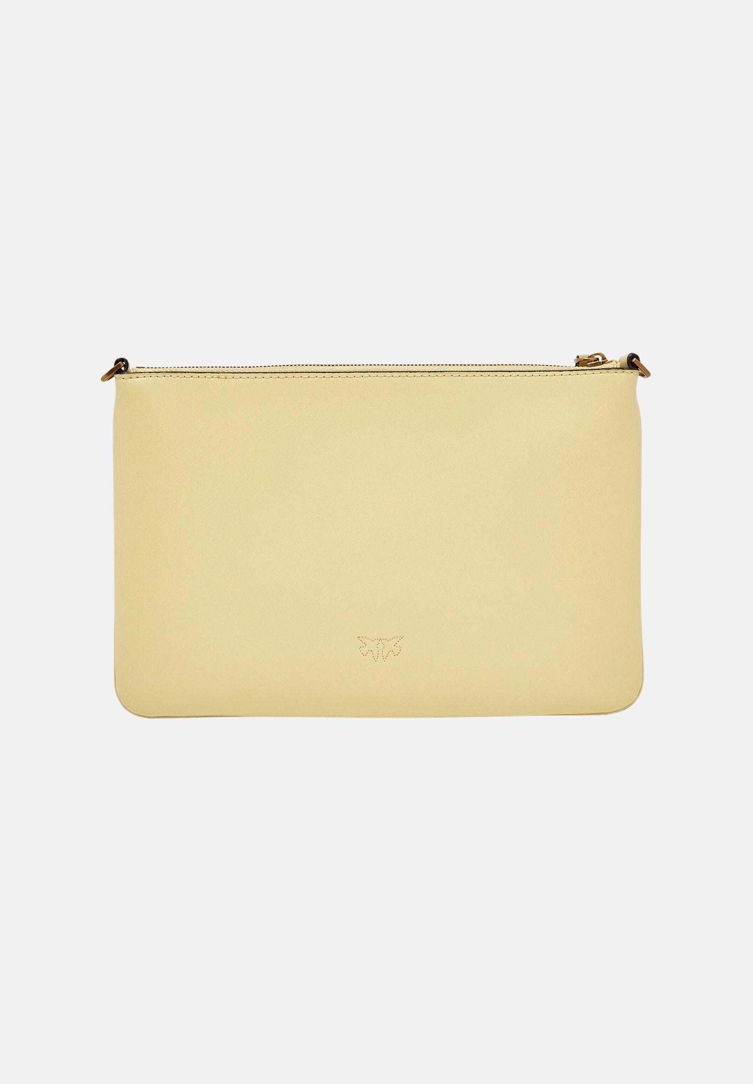 PINKO Pochette Classic Flat Love Bag Simply giallo vaniglia da donna 100455A0F1 C39Q PINKO