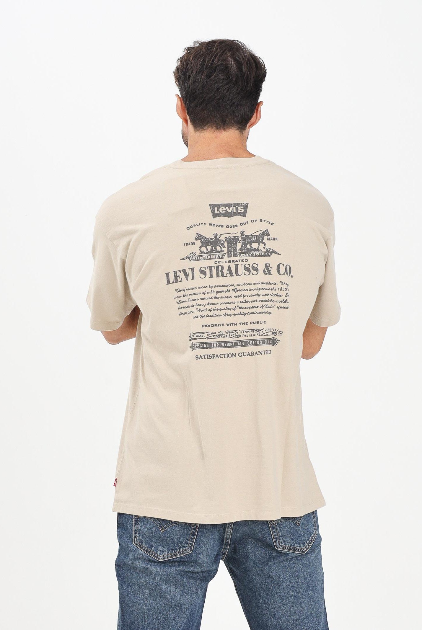 LEVI'S® T-shirt a manica corta Vintage beige da uomo 87373-0217 . LEVI'S®