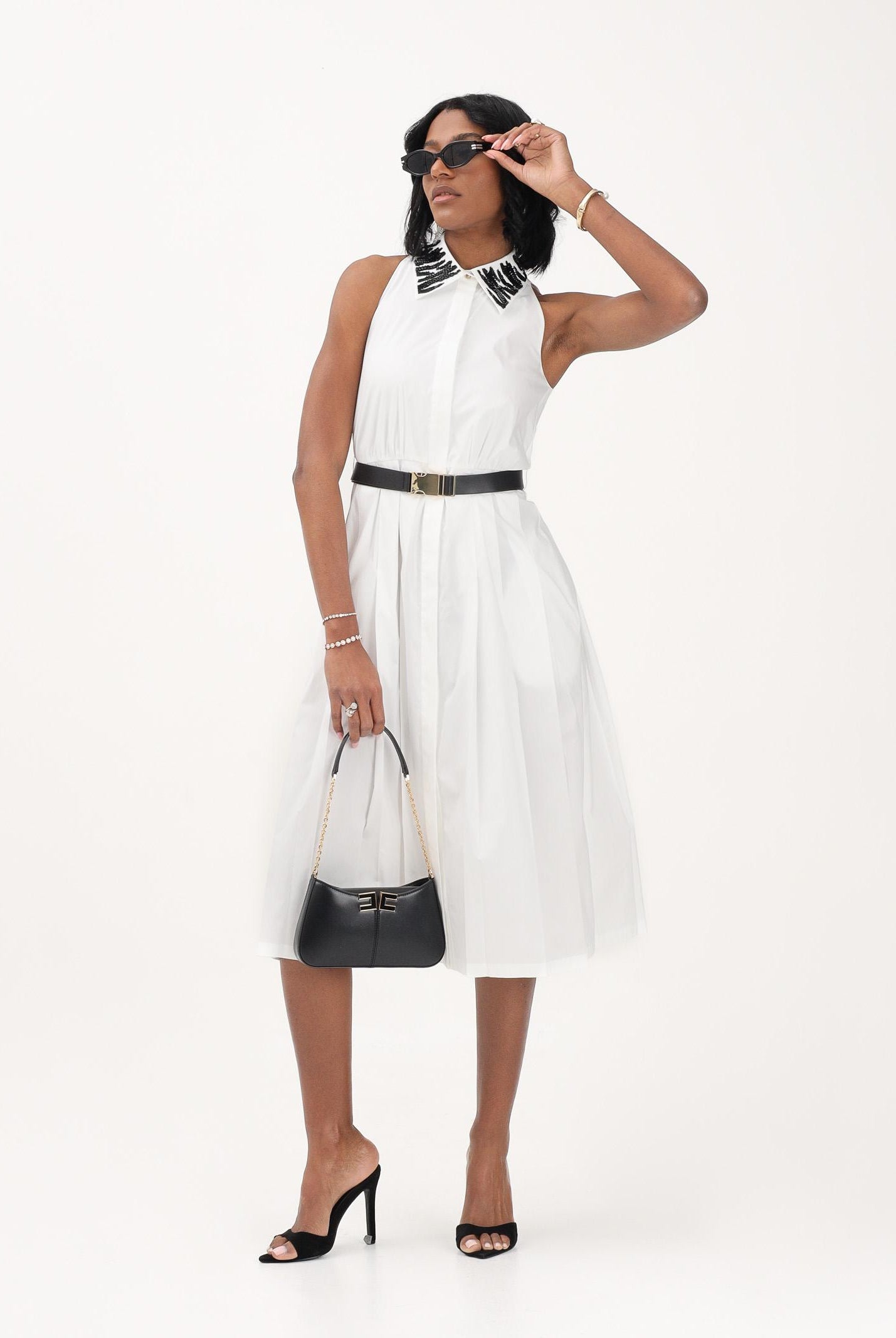 MAX MARA Abito midi MSTUBICATO bianco da donna 2616221072600 001 MAX MARA