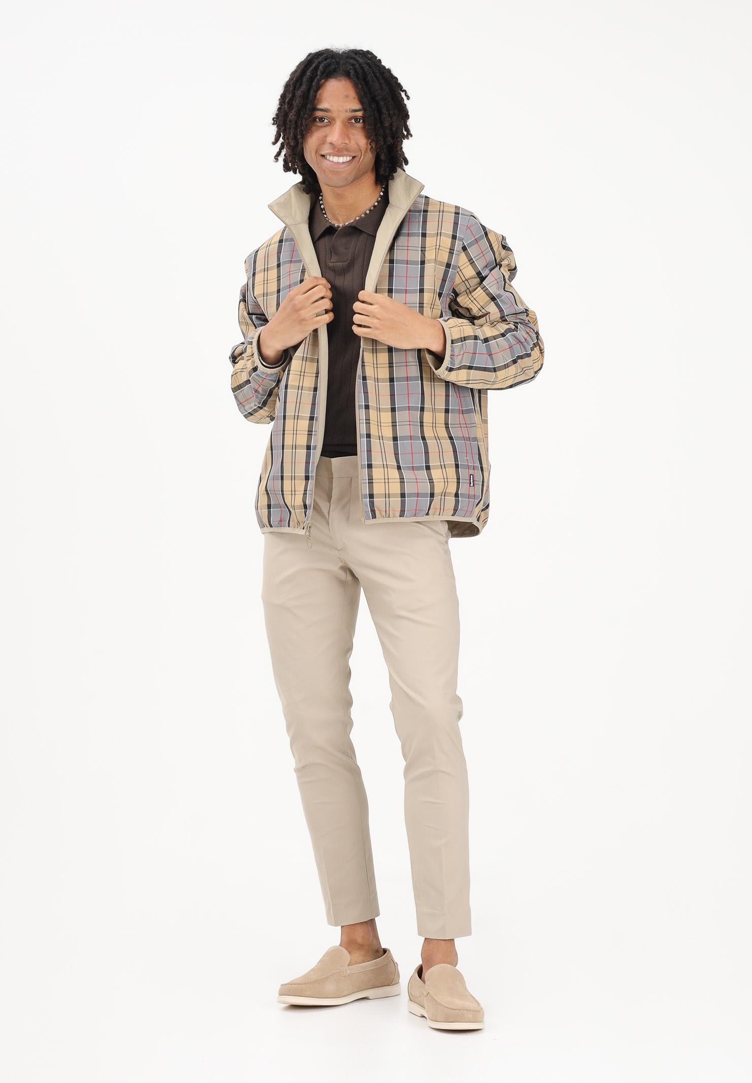 BARBOUR Giacca a vento reversibile Korbel beige da uomo 261-MSP0188 ST71 BARBOUR