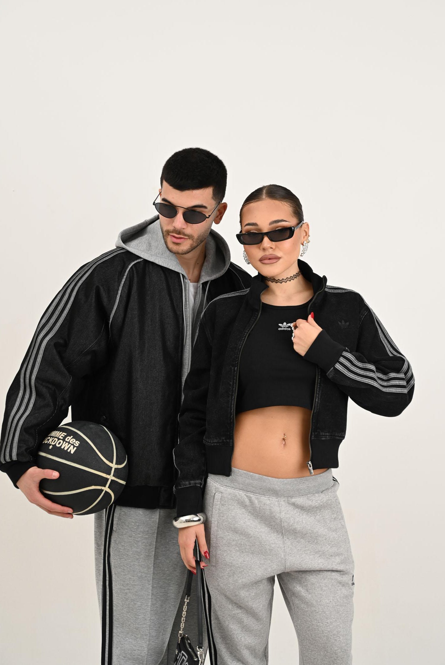 ADIDAS ORIGINALS Giubbotto di jeans Adicolor Denim nero da donna JD3110  ADIDAS ORIGINALS