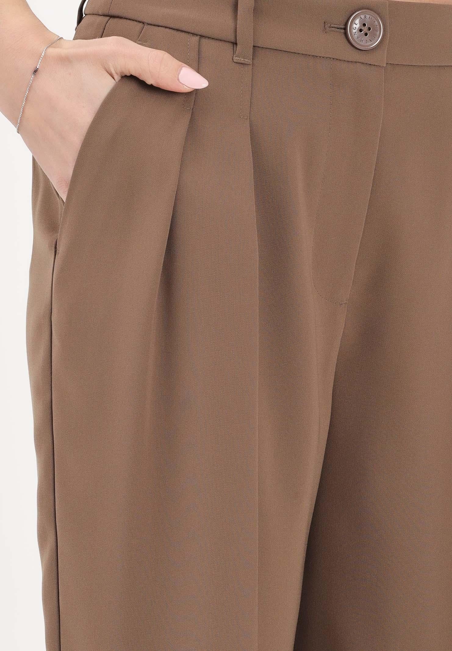 ARMANI EXCHANGE Pantalone elegante marrone da donna XW001939AF21529 U6136 ARMANI EXCHANGE
