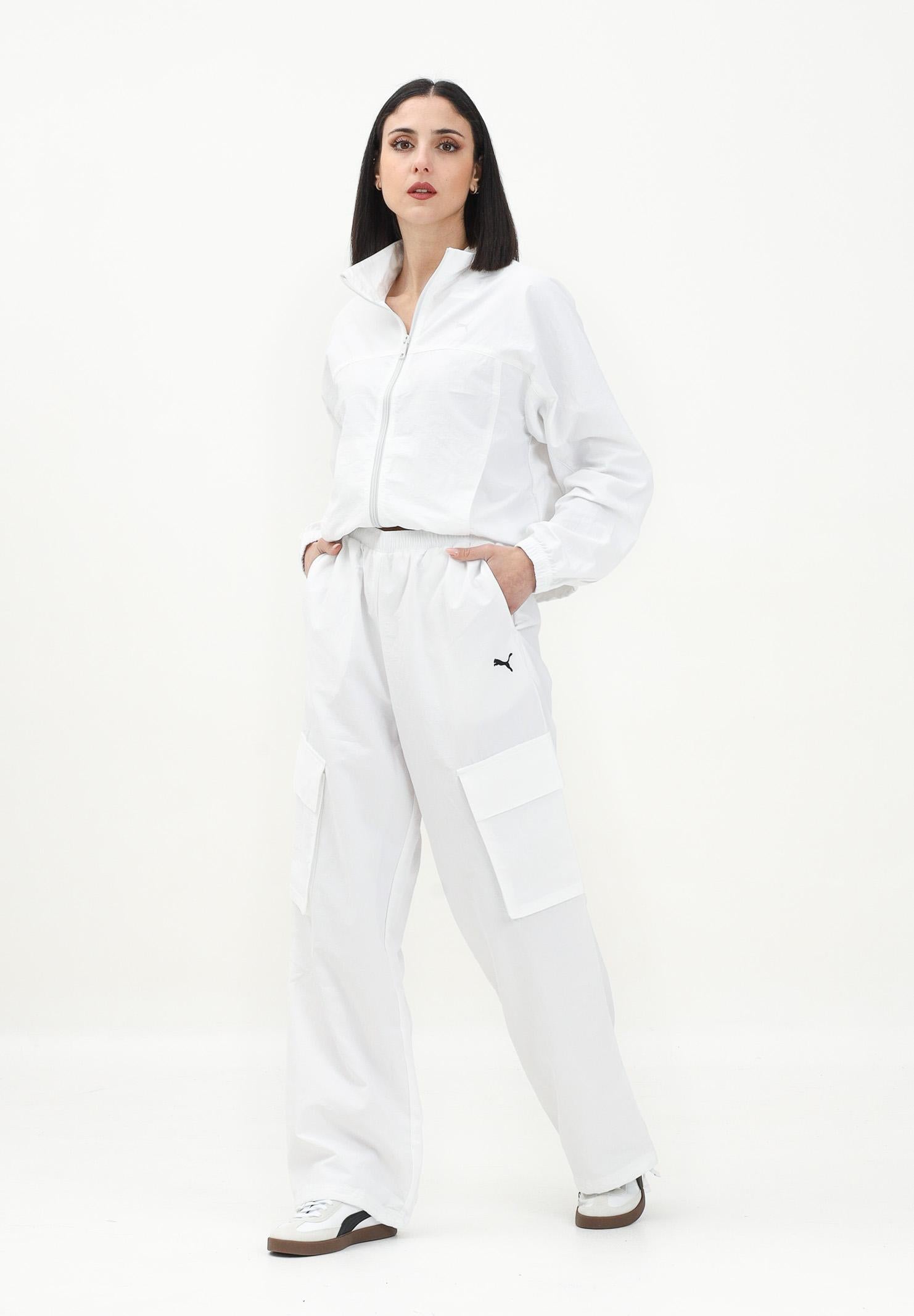 PUMA Pantalone sportivo WARDROBE ESS bianco da donna 629756 02 PUMA