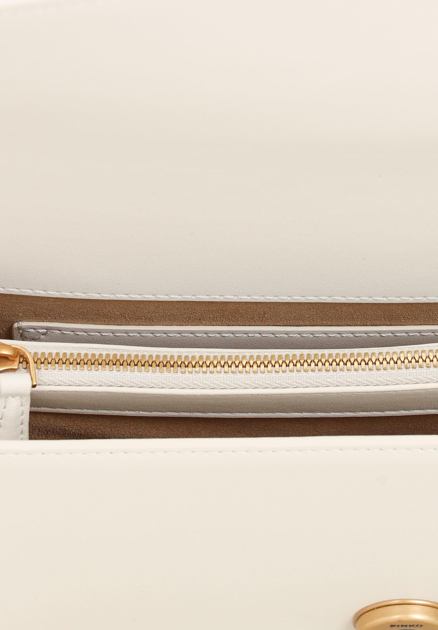 PINKO Borsa a tracolla Classic Love Bag One panna da donna 100941A0F1 Z14Q PINKO