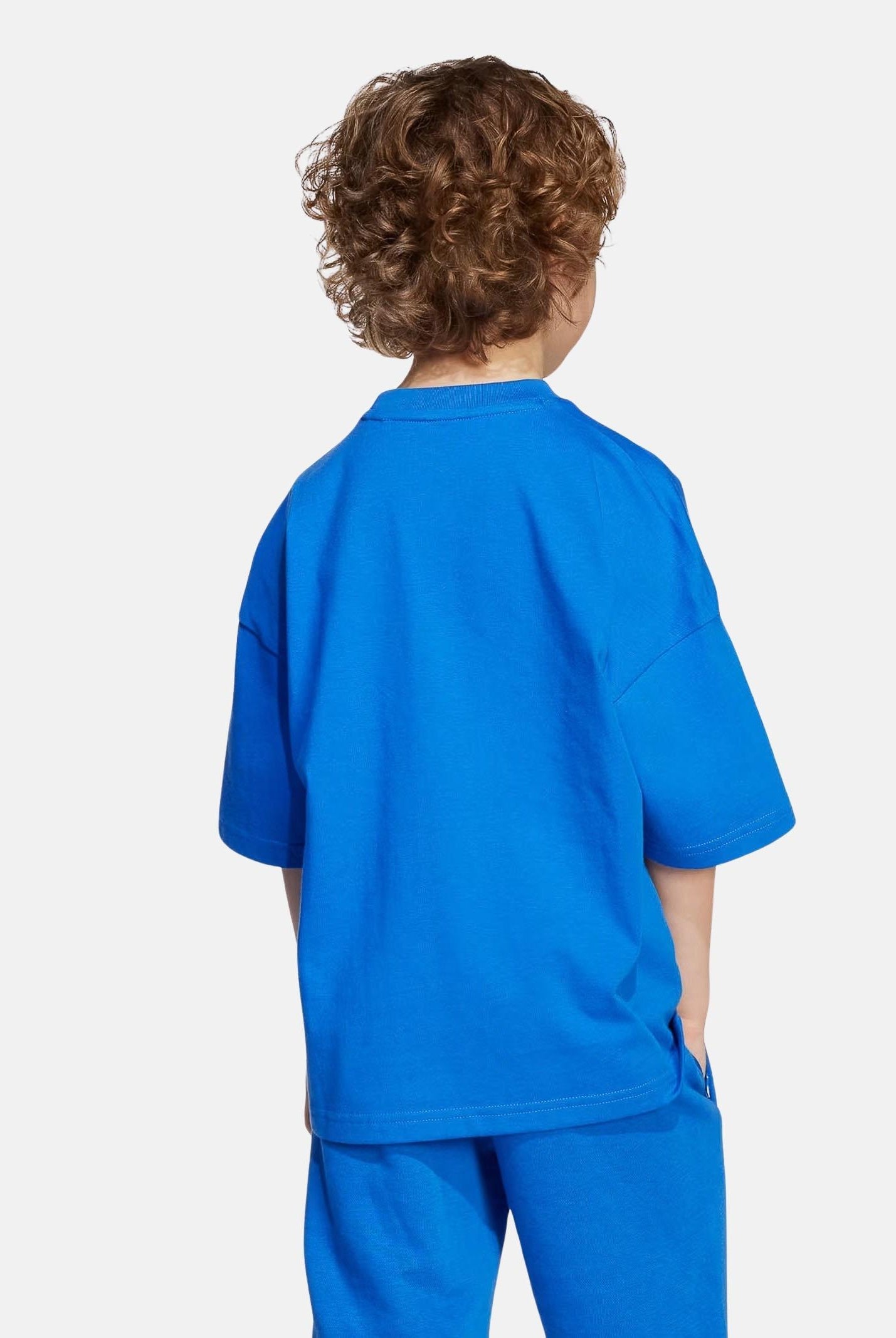 ADIDAS ORIGINALS T-shirt a manica corta Trefoil blu per bambino e bambina JY1138 ADIDAS ORIGINALS