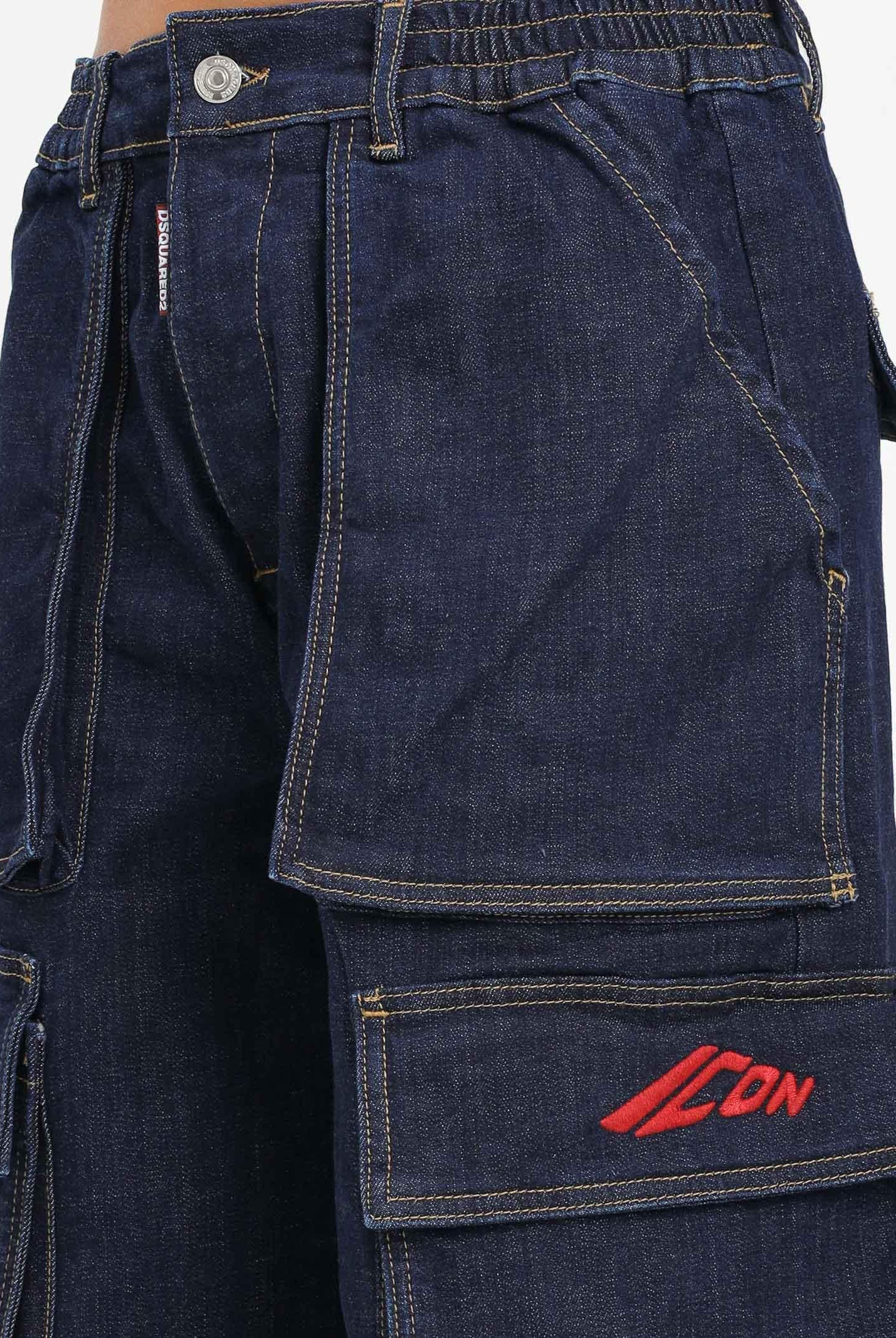 DSQUARED2 Jeans cargo in denim blu per donna, ragazzi e bambini DQ3039D0AFL DQ01 DSQUARED2