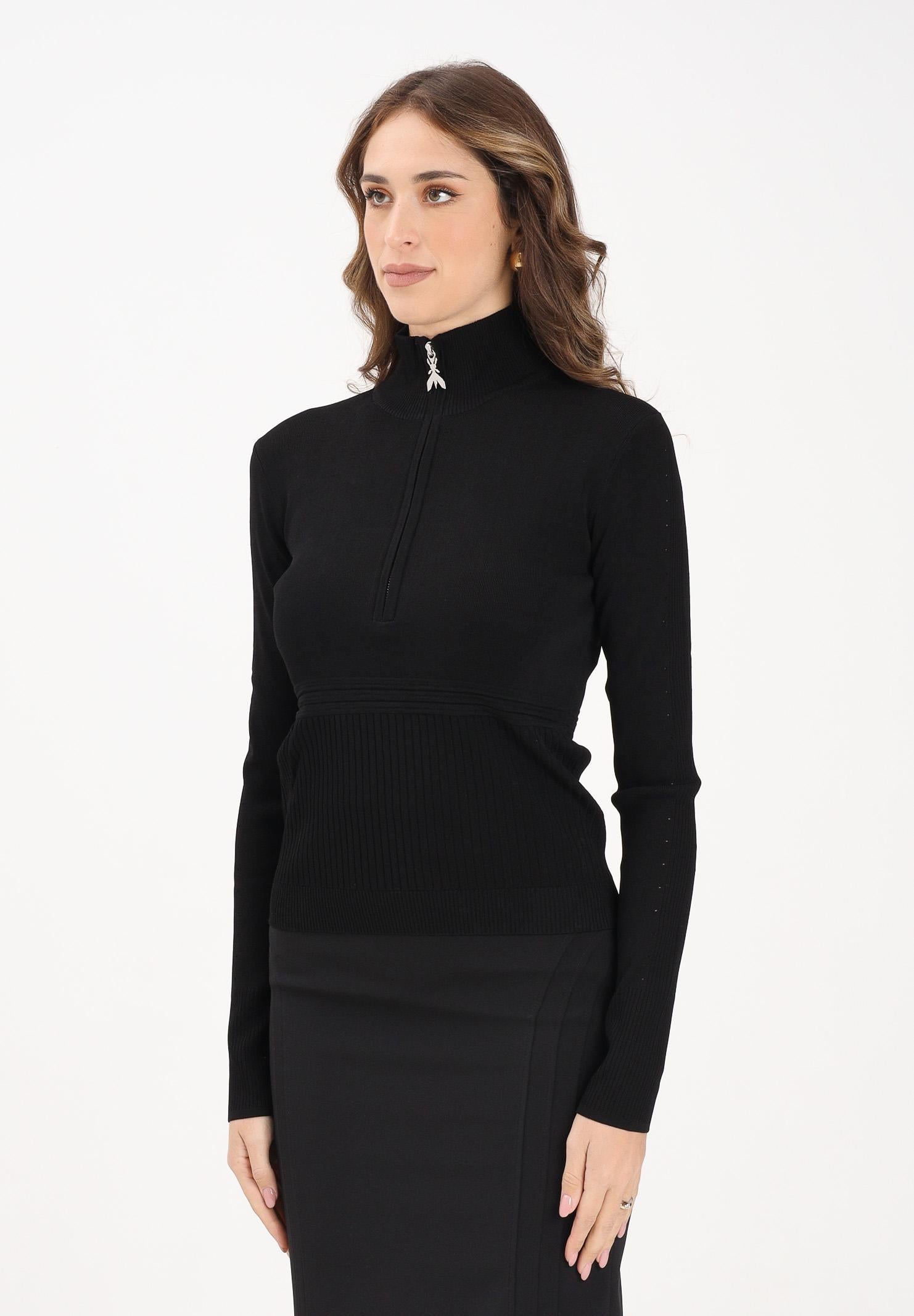 PATRIZIA PEPE Dolcevita nero da donna con zip 8K0323K274 K103 PATRIZIA PEPE