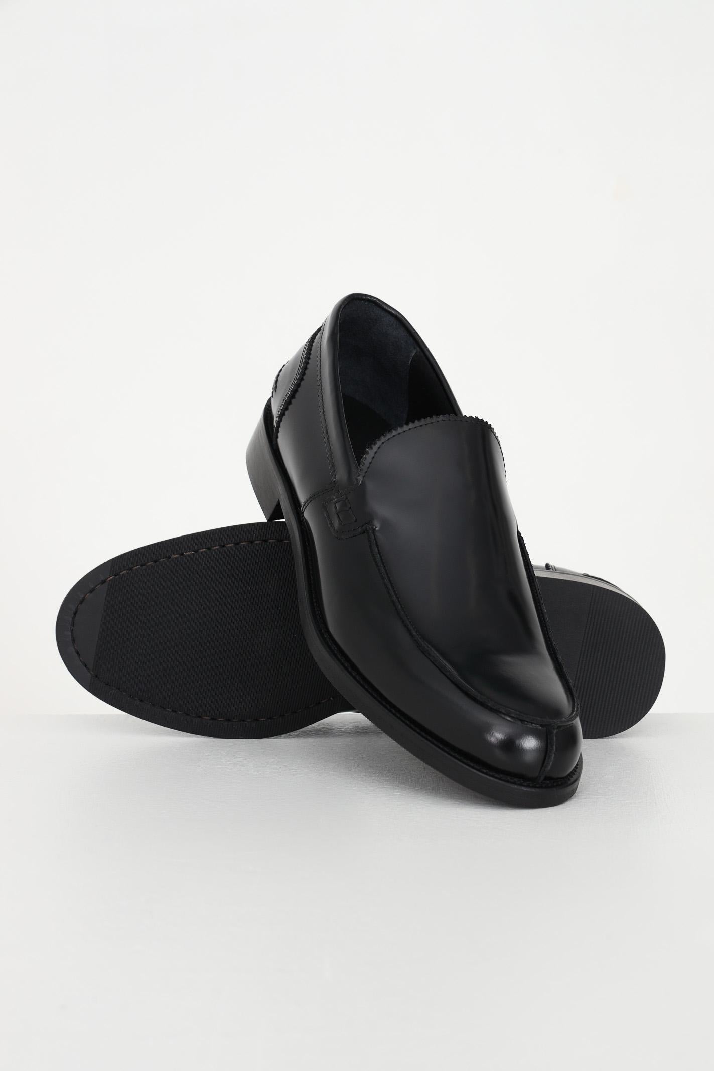 ABNER Mocassini neri da uomo COLLEGE NERO ABNER