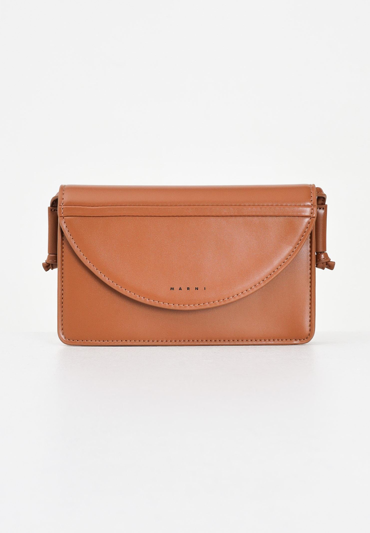 MARNI Borsa a tracolla marrone da donna con logo M01256M00TK 0M715 MARNI