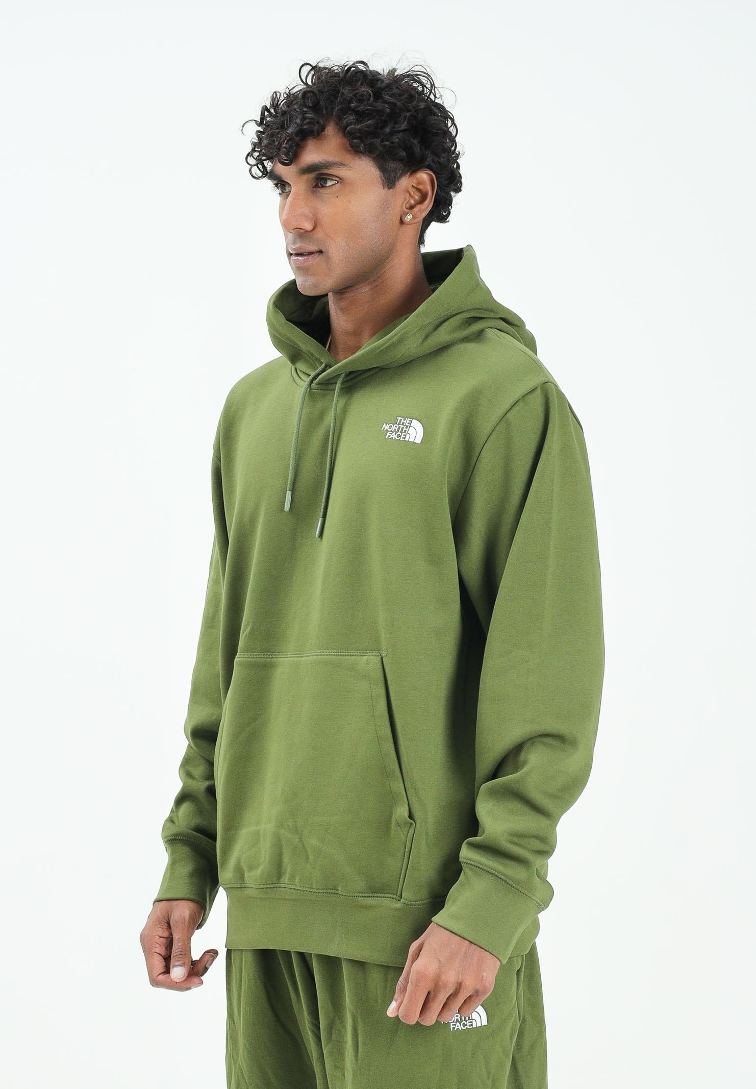 THE NORTH FACE Felpa con cappuccio Essential verde da uomo NF0A89ESBRI1 . THE NORTH FACE