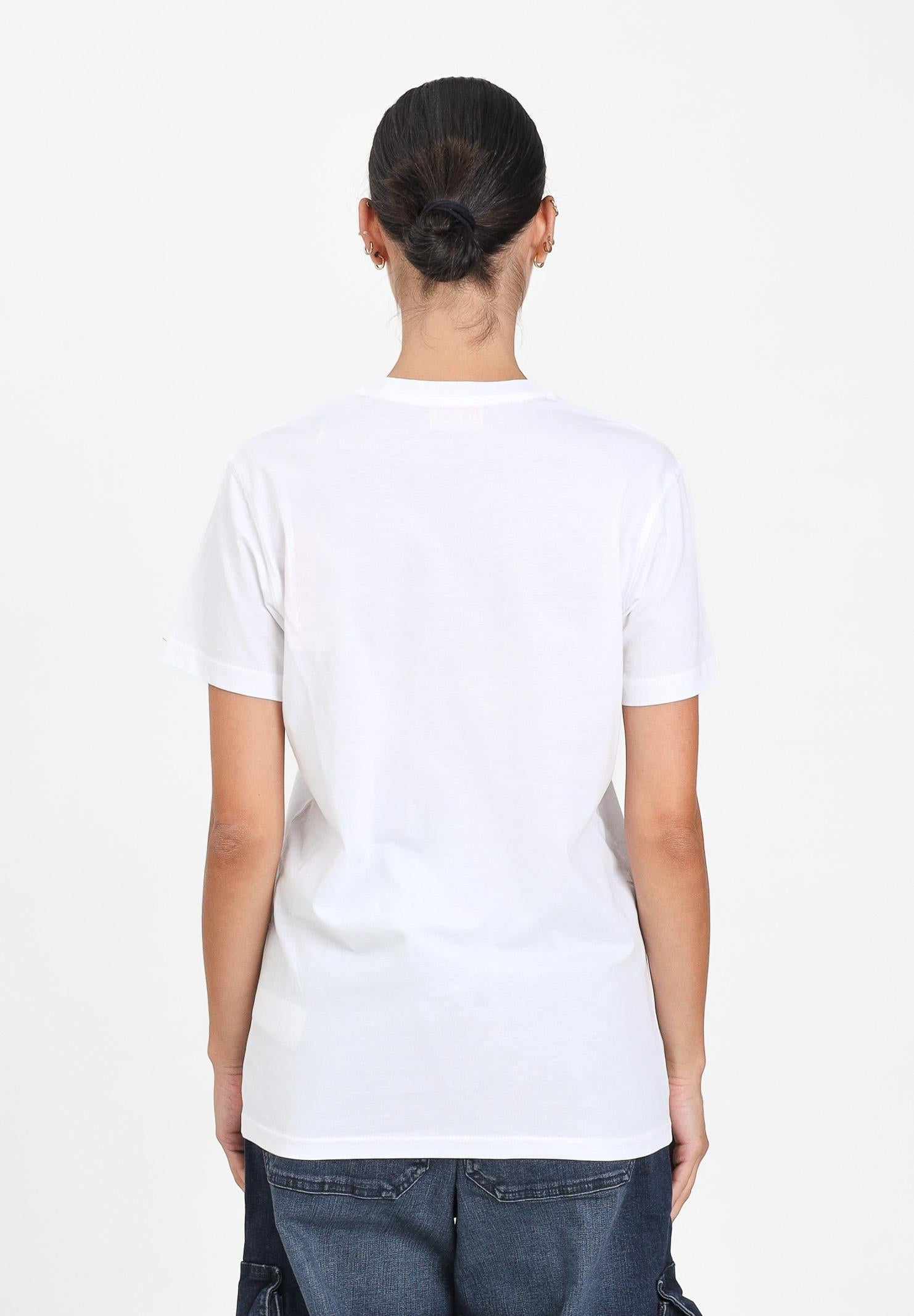DIESEL T-shirt a manica corta bianca per donna, ragazzi e bambini con logo J025010GRAI K100 DIESEL
