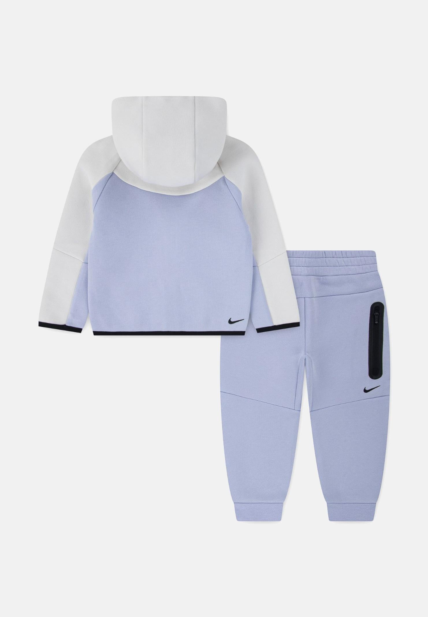 NIKE Tuta Tech Fleece bianca e azzurra per bambino e bambina 86M880 BAD NIKE