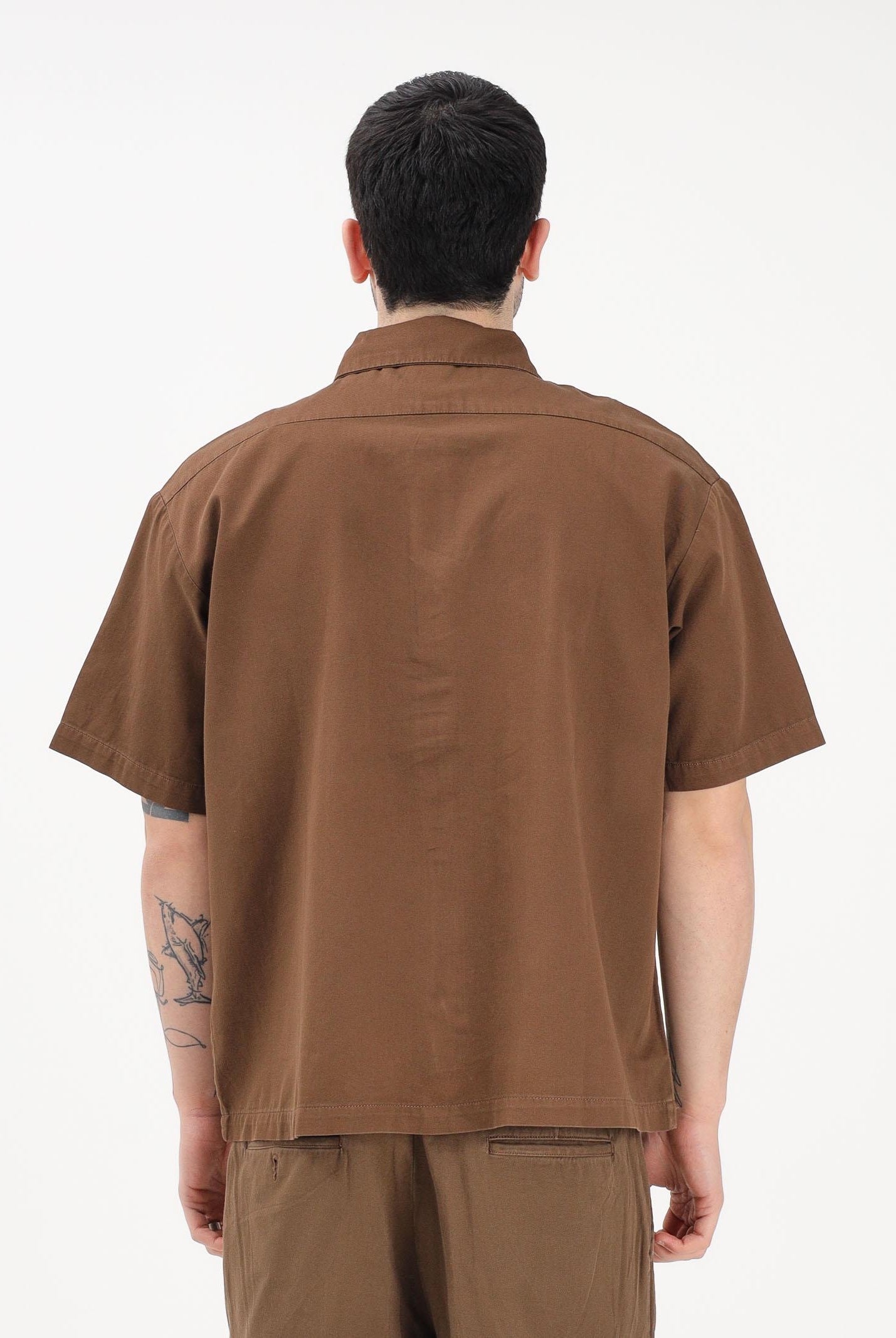 DICKIES Camicia a manica corta Unionville marrone da uomo DK0A88N90TB1 . DIckies