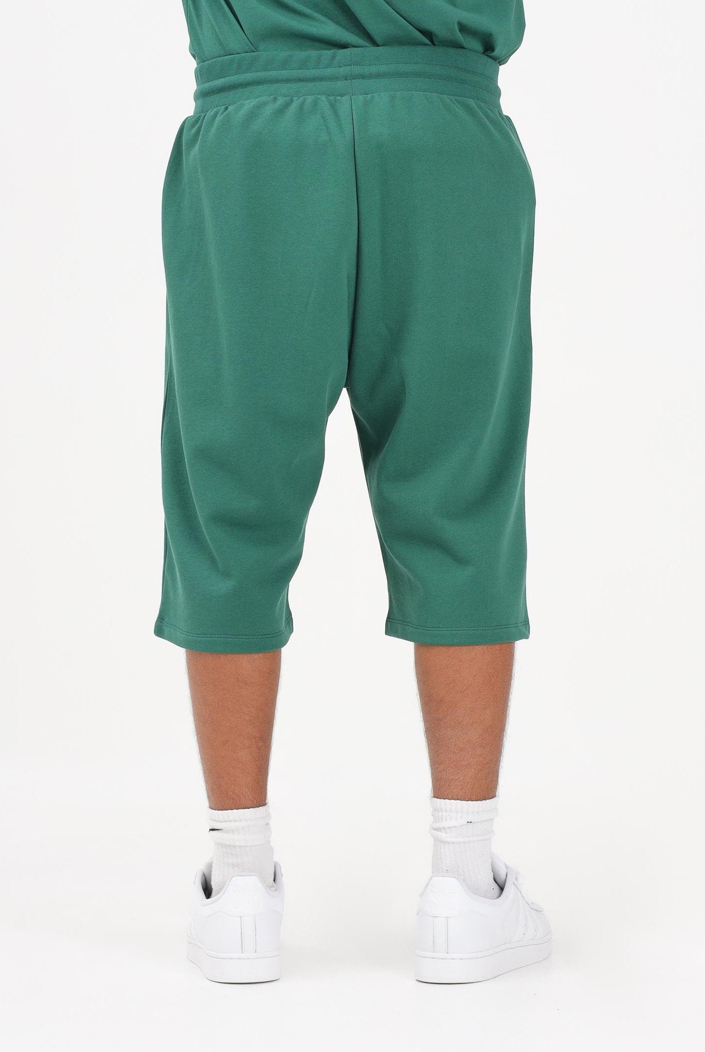 GCDS Shorts sportivo verde per uomo e donna con stampa logo C1MEQL216F004 883A GCDS