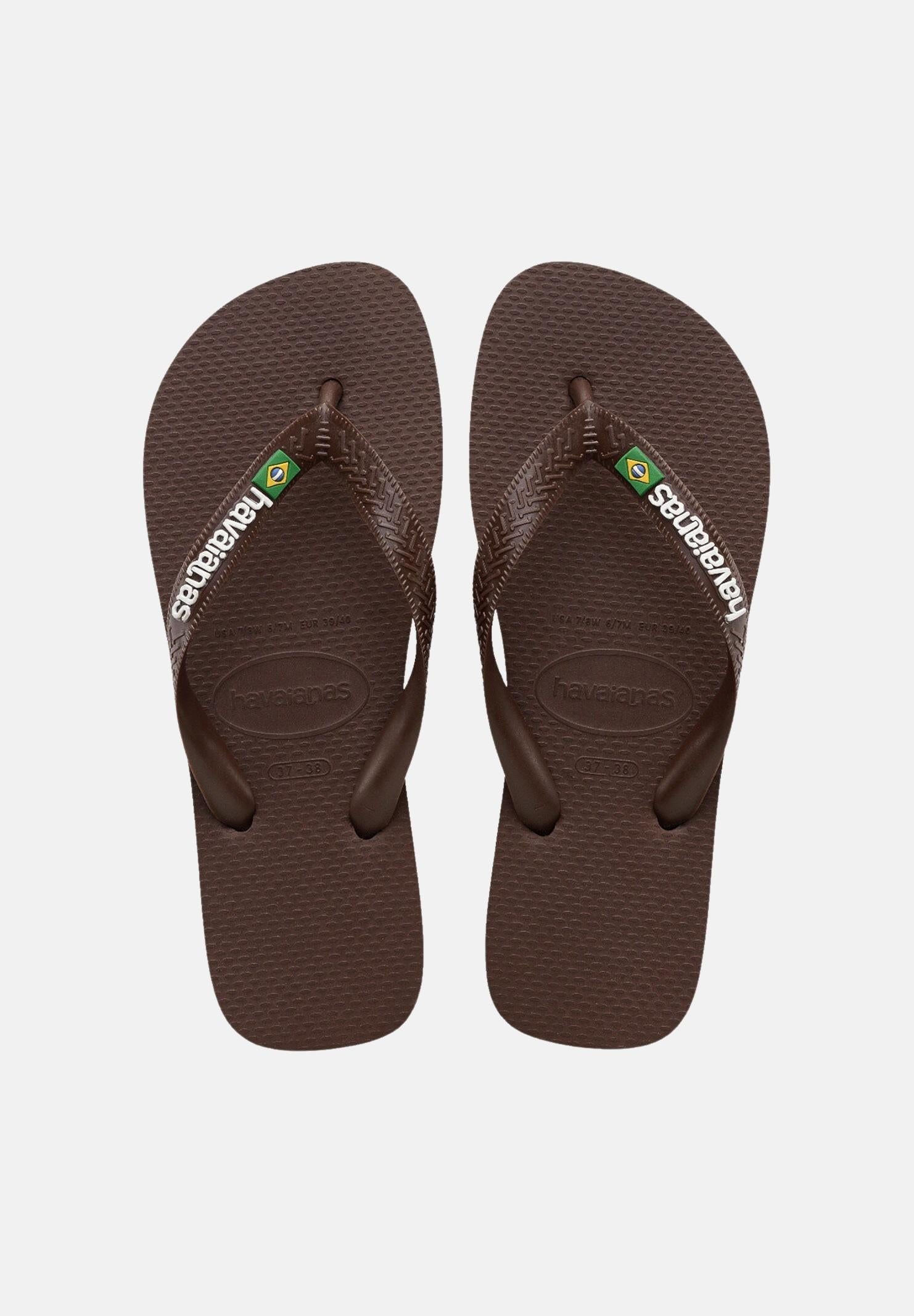 HAVAIANAS Infradito Havaianas Brasil Logo marrone per uomo e donna 4110850 2673 HAVAIANAS