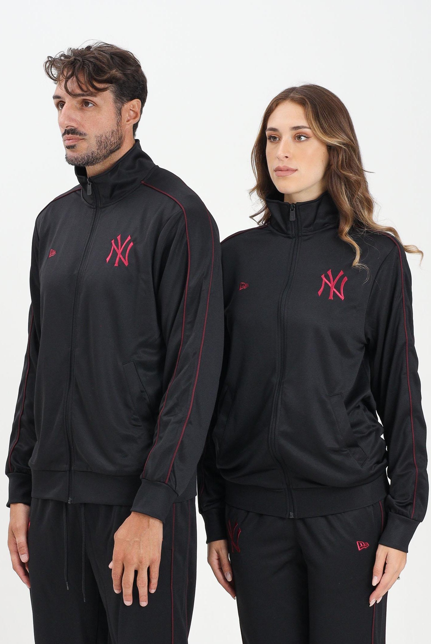 NEW ERA Felpa con zip New York Yankees MLB nera per uomo e donna 60684266 . NEW ERA