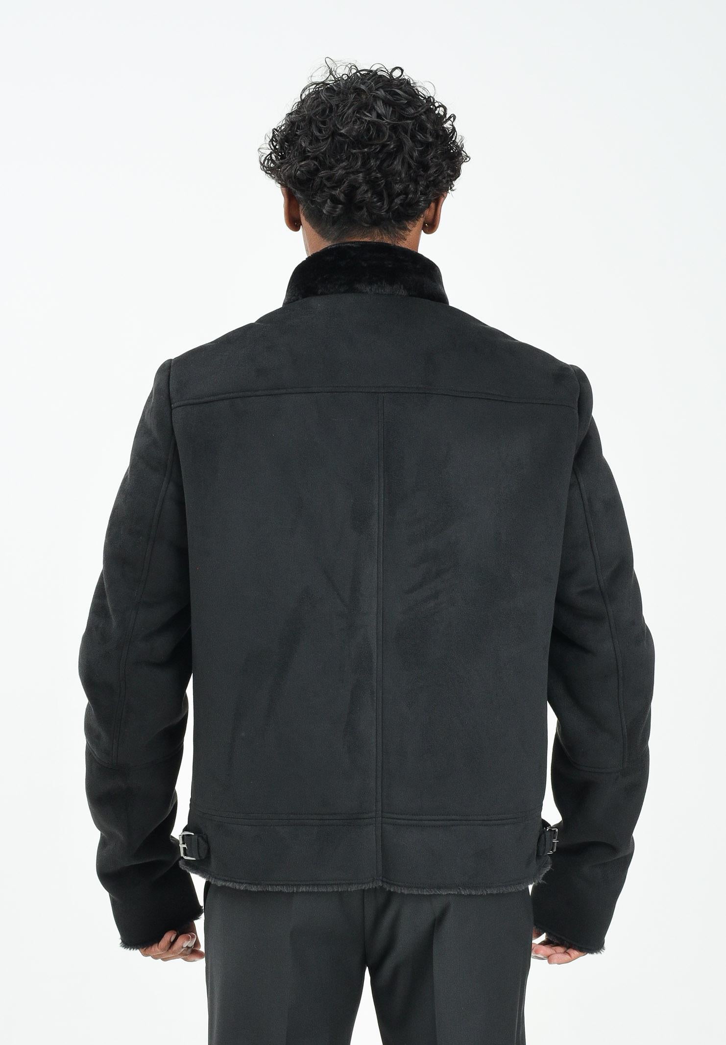 PATRIZIA PEPE Montone nero da uomo 5O0025E018 K102 PATRIZIA PEPE