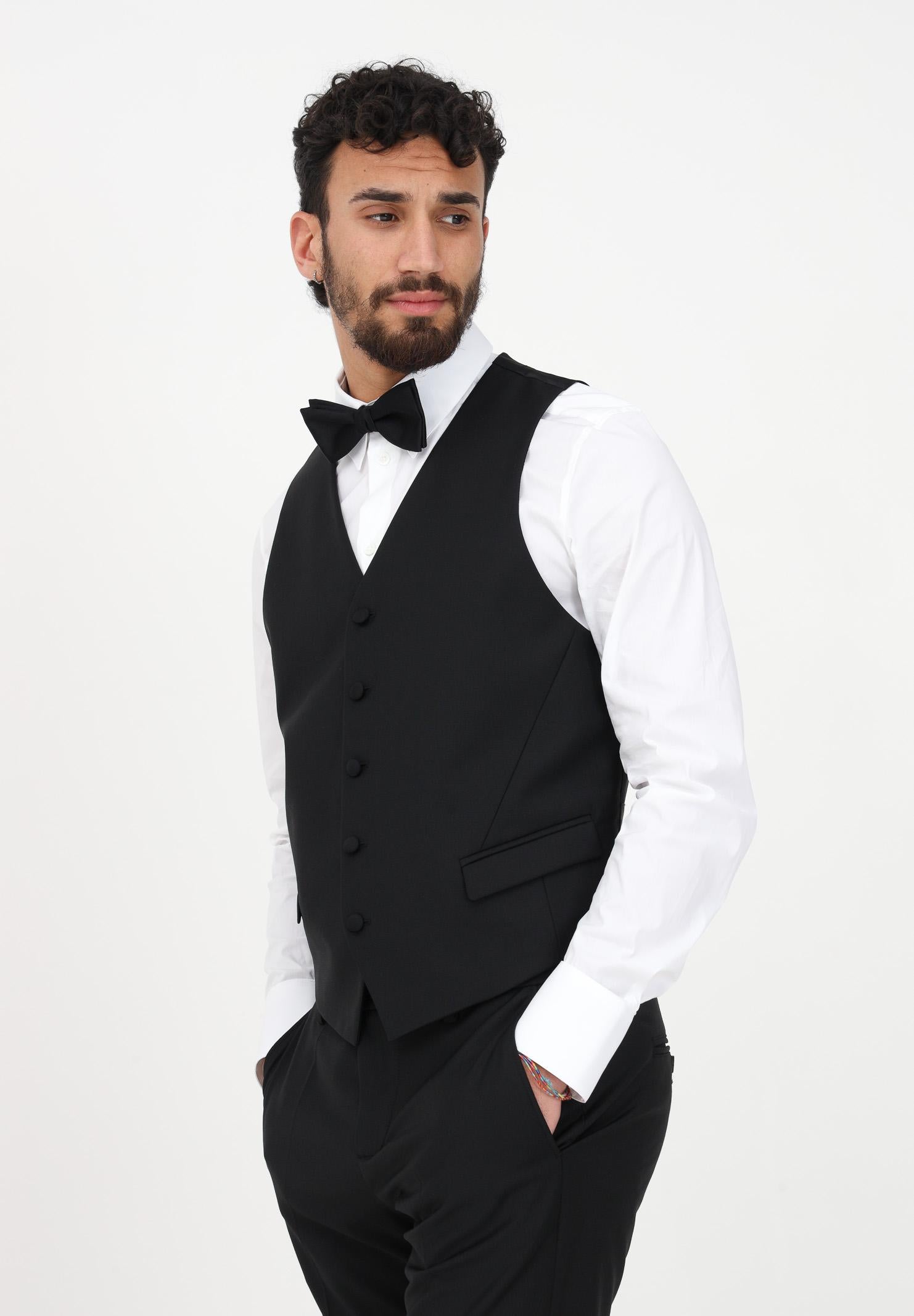 PATRIZIA PEPE Gilet nero da uomo 5S0640/A1WK K102 PATRIZIA PEPE
