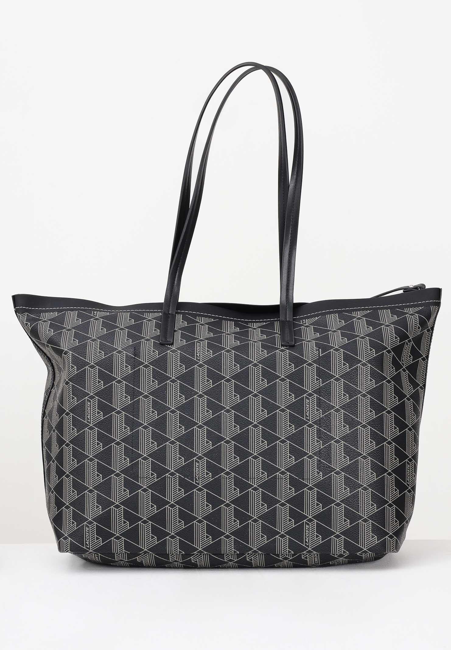 LACOSTE Shopper nera da donna con pochette Zely NF5001 N56 LACOSTE