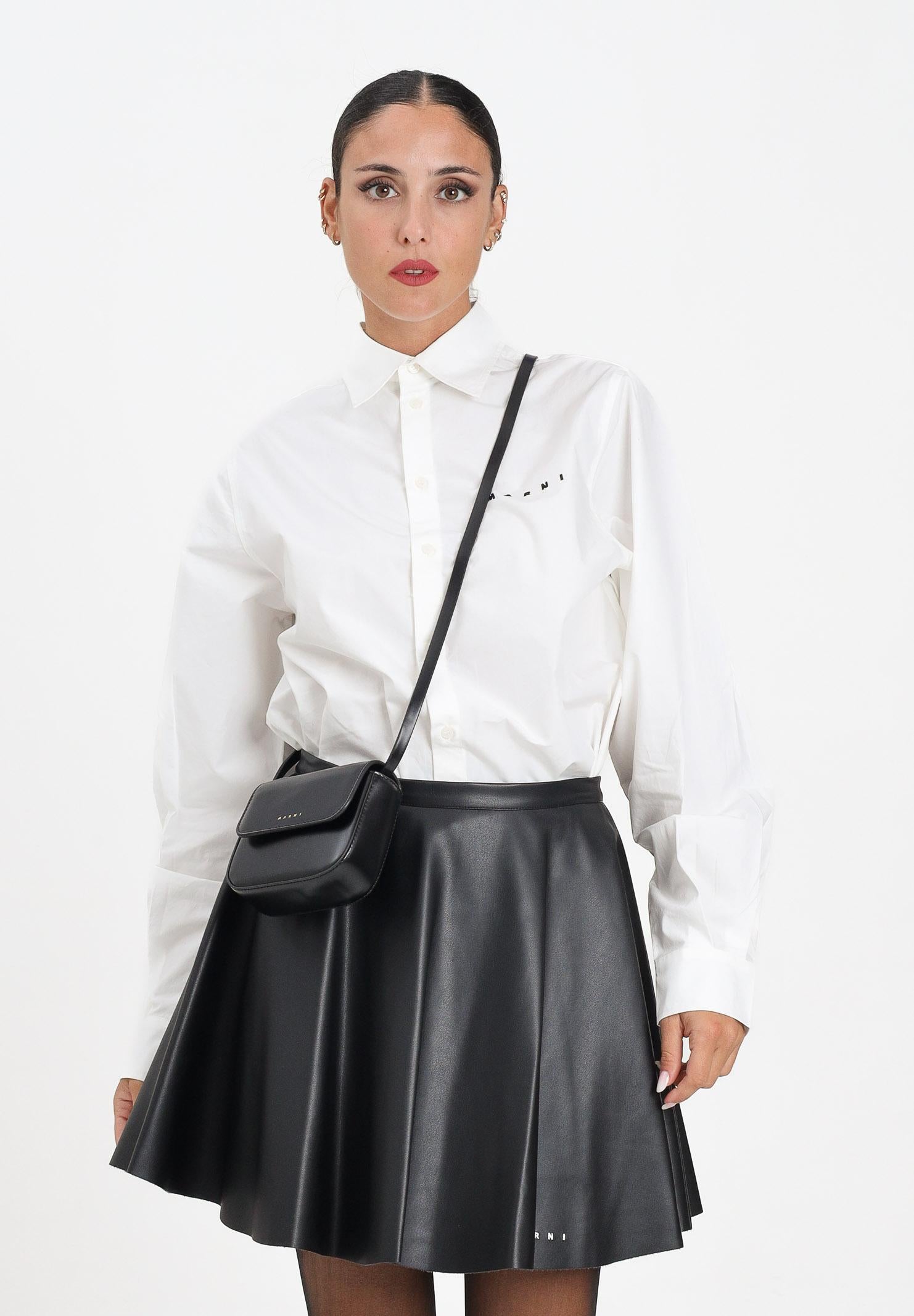 MARNI Camicia a manica lunga bianca per donna, ragazzi e bambini con logo M01628M00UW 0M114 MARNI