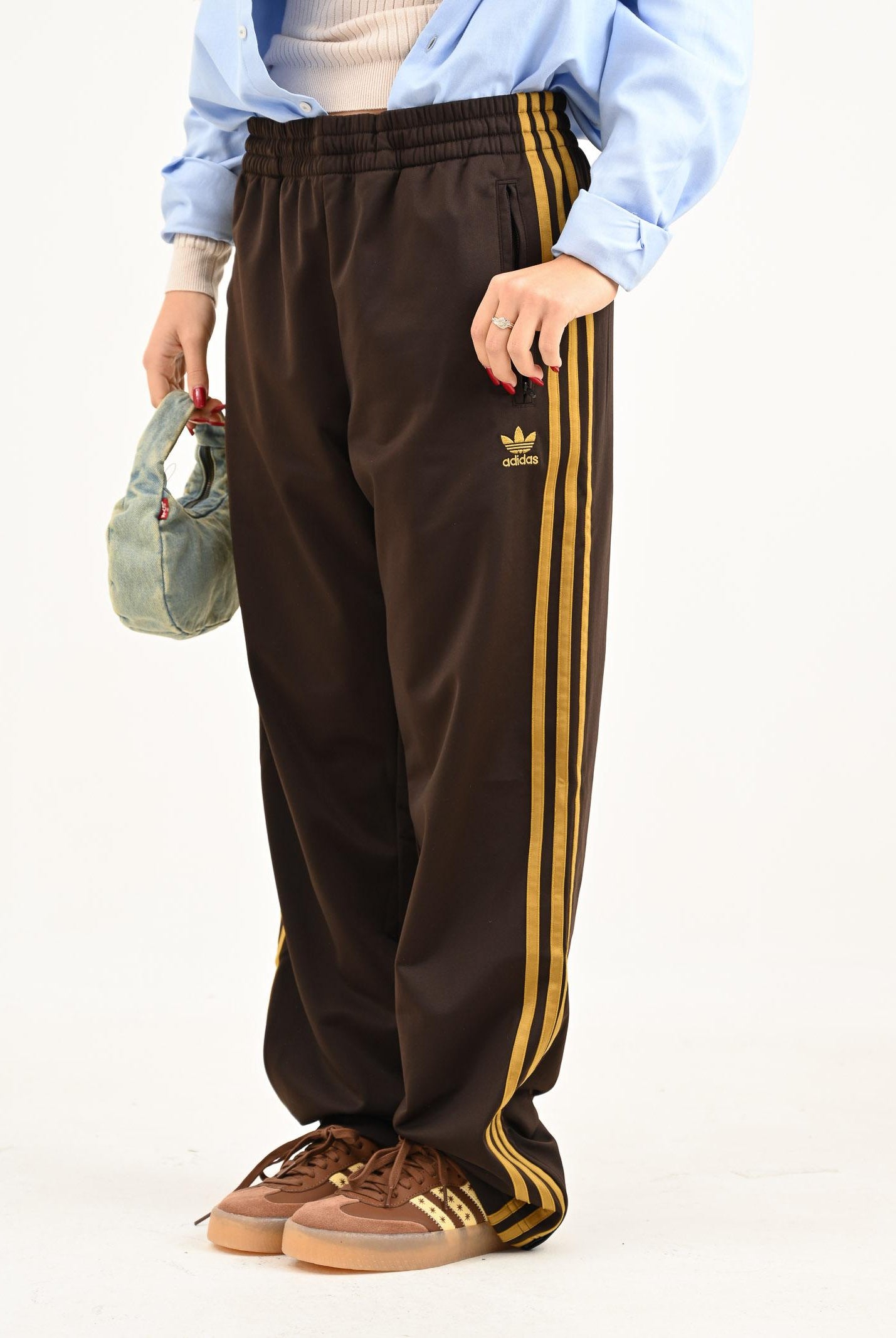 ADIDAS ORIGINALS Pantalone sportivo Adicolor Classics Firebird marrone da uomo JZ4096 ADIDAS ORIGINALS