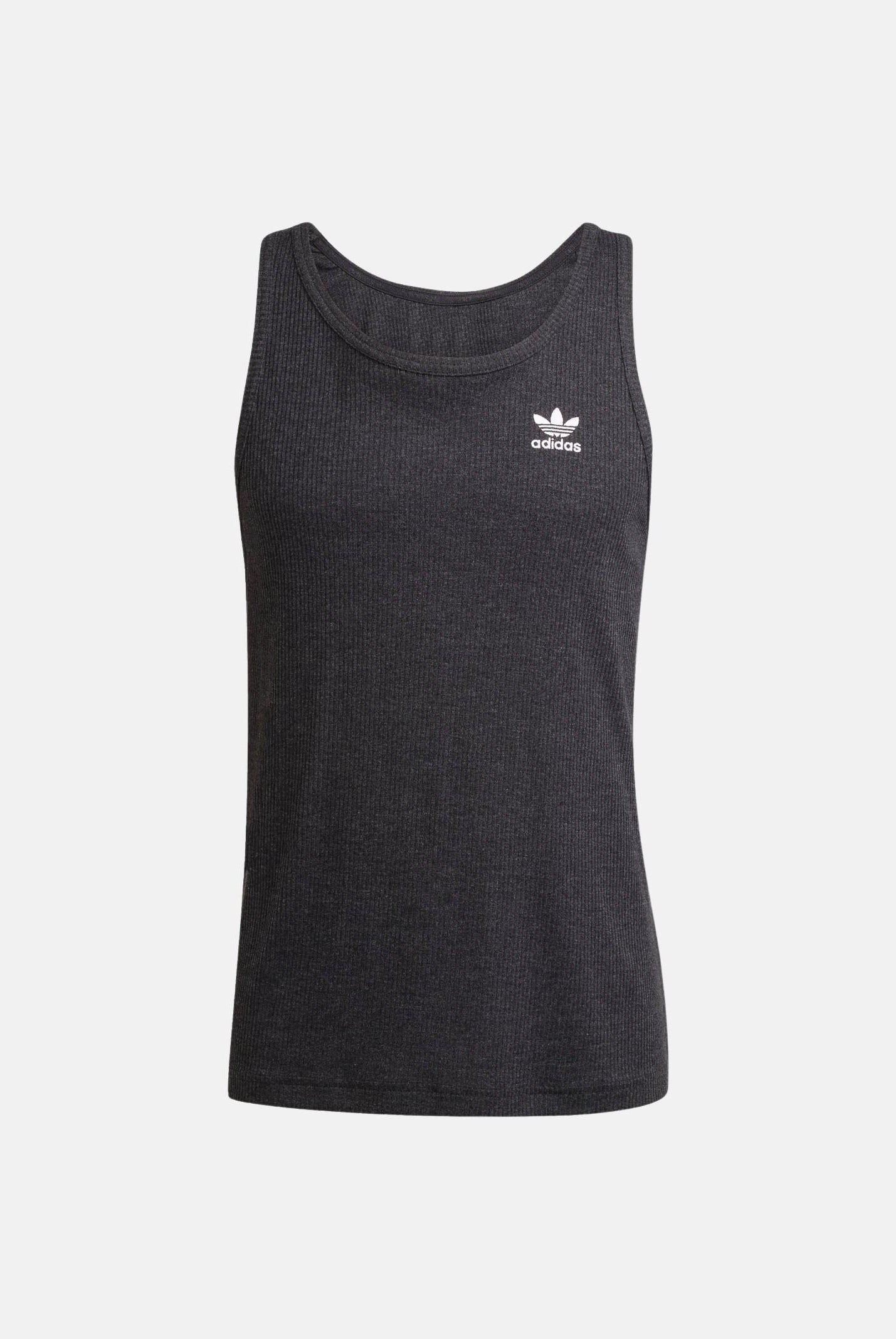 ADIDAS ORIGINALS Canotta Trefoil Essentials nera da uomo KA0648 . ADIDAS ORIGINALS