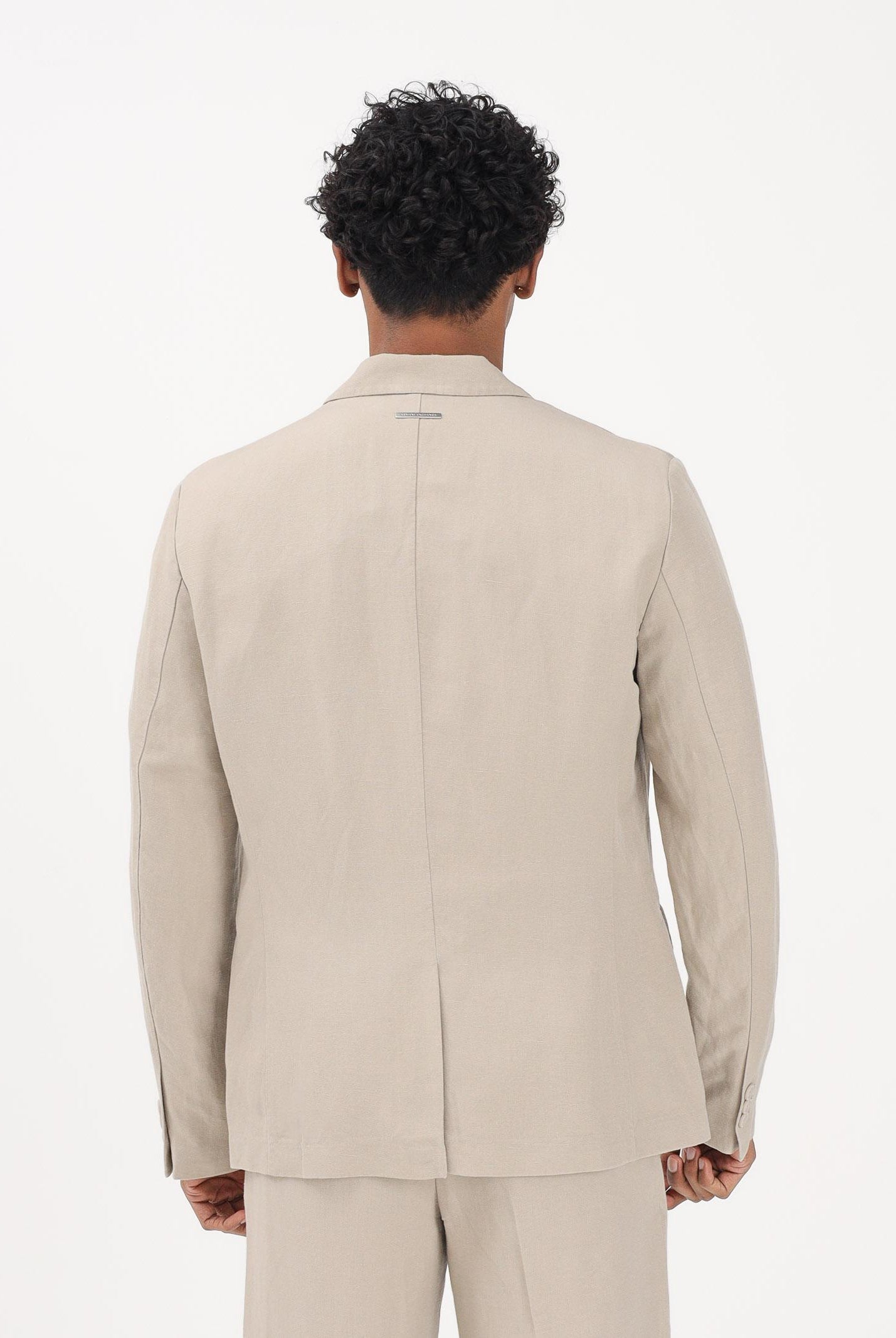 ARMANI EXCHANGE Giacca in lino beige da uomo 8NZG15ZNFNZ 1724 ARMANI EXCHANGE